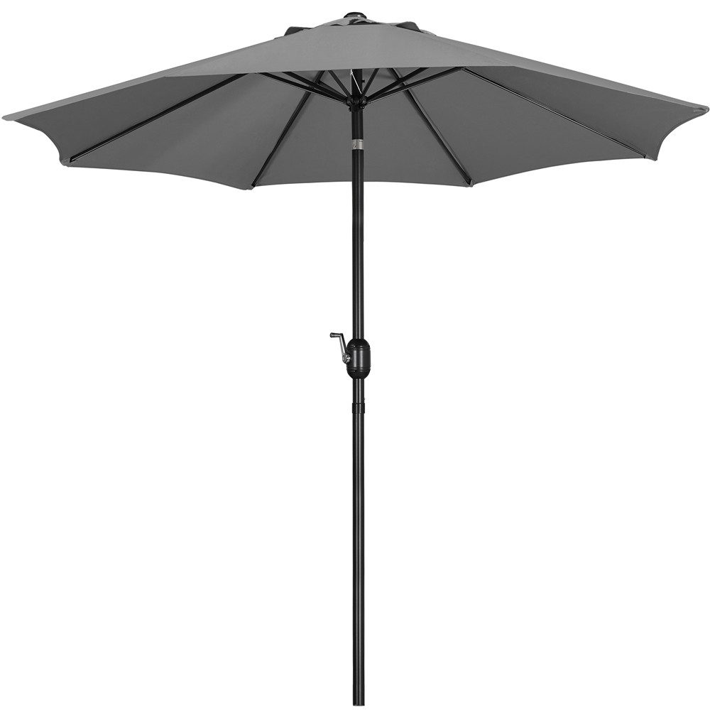 Yaheetech Sonnenschirm ∅ 222,5/261/294/326,5 cm, Gartenschirm mit Kurbel, Neigbar, UV Schutz 50+