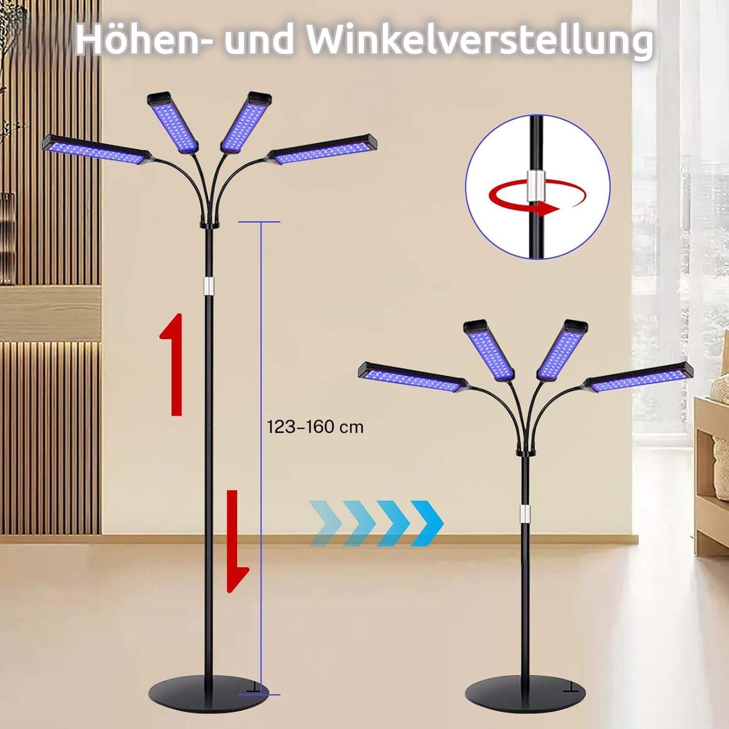 VIVIHEYDAY Gesichtssolarium Solarium Für Zuhause,460NM&490NM Bräunungslampe, 35W Blaues Licht Bräunungslicht Solarium, für Den Heimgebrauch Gesicht Und Körper, Gesichtsbräuner Solarium mit 420 Stück LEDs