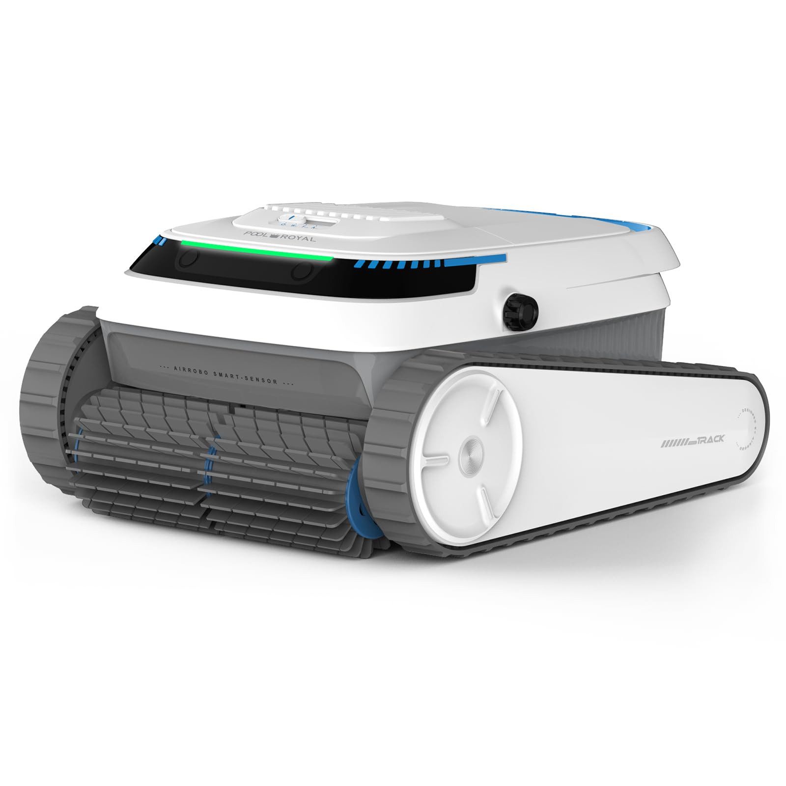 AIRROBO Робот для бассейна PC10 Roboter-Poolreiniger, (Effiziente 3-Motoren-Reinigung mit Doppelbürsten, 120 Min. Laufzeit & großer 4L-Schmutzbehälter), für alle Beckenformen, für Boden-/Wand-/ Wasserlinienreinigung