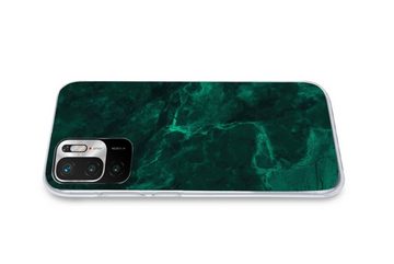 MuchoWow Handyhülle Marmor - Limone - Grün - Strukturiert - Marmoroptik, Phone Case, Handyhülle Xiaomi Redmi Note 10 5G, Silikon, Schutzhülle
