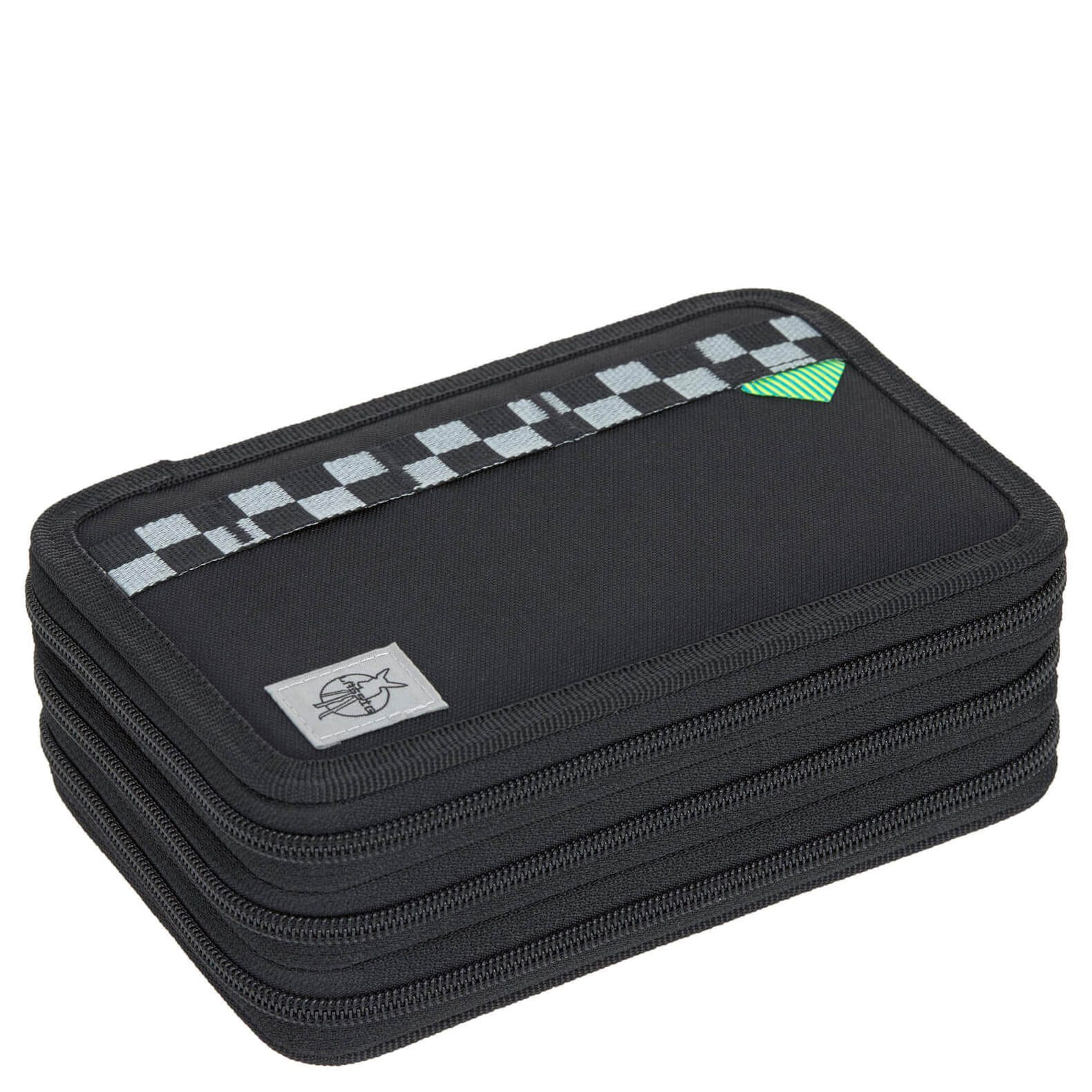 LÄSSIG Ранці School Triple Pencil Case - Mäppchen (Unique Black)