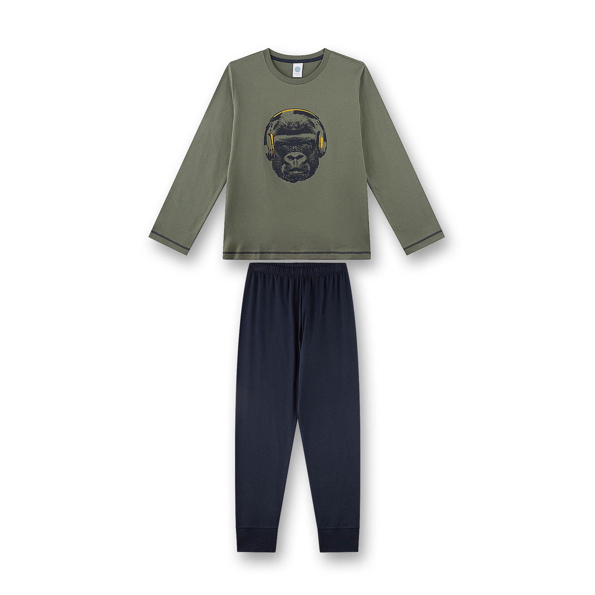Sanetta Pyjama Jungen Pyjama Baumwolle Pyjama Teens Gorilla lang (2 tlg)