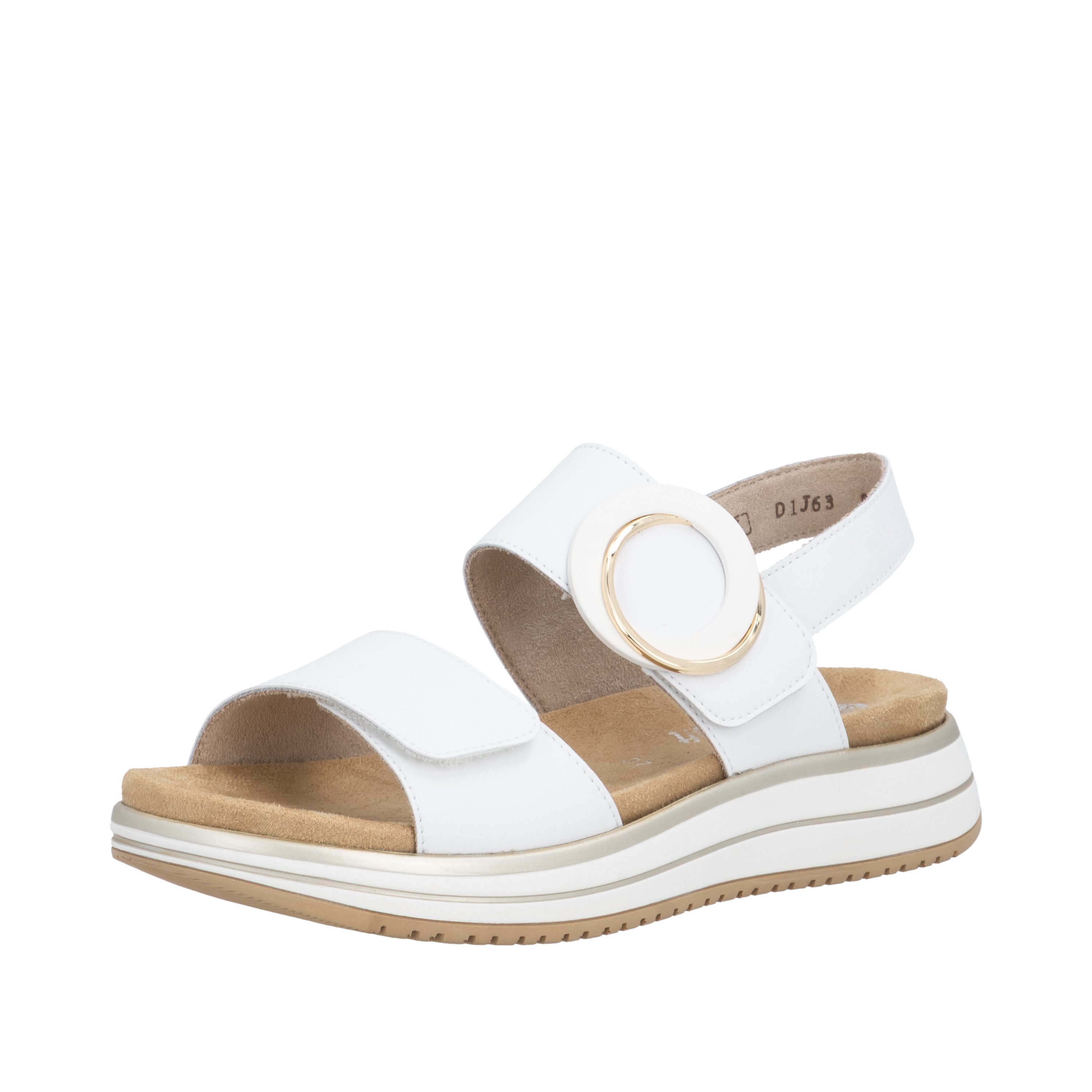 Remonte Plateausandale Sommerschuh, Sandalette mit Softfußbett und zwei Klettverschlüssen