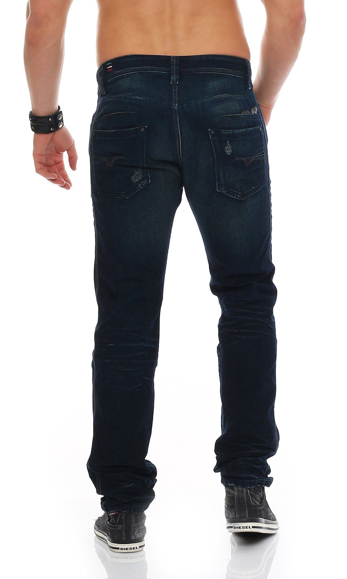 Diesel Regular-fit-Jeans Herren 0809V Blau, Style Darron Pocket 5