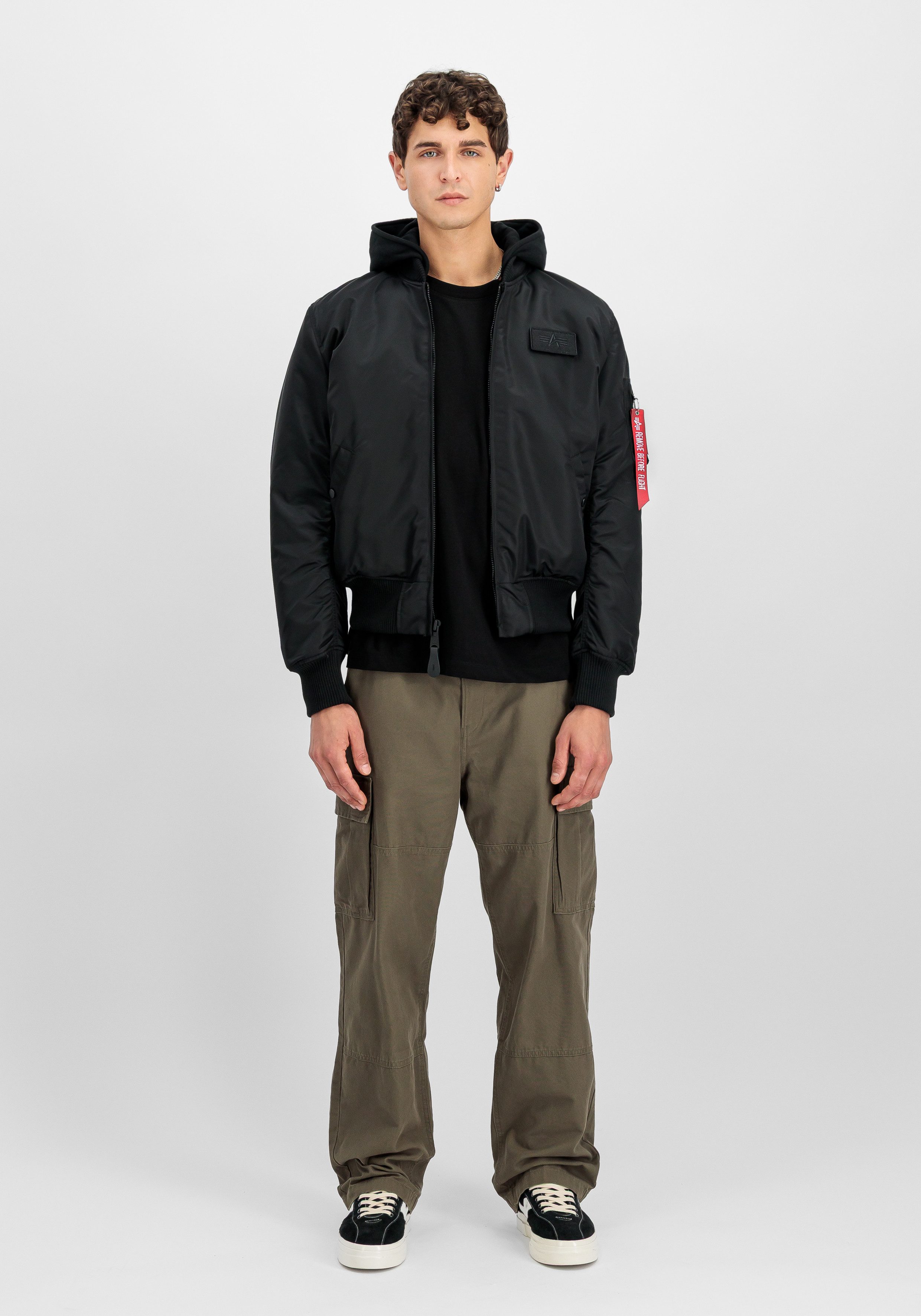 Alpha Industries Bomberjacke MA-1 ZH Back Print Kunstfaser, slim fit – Bild 5 von 5