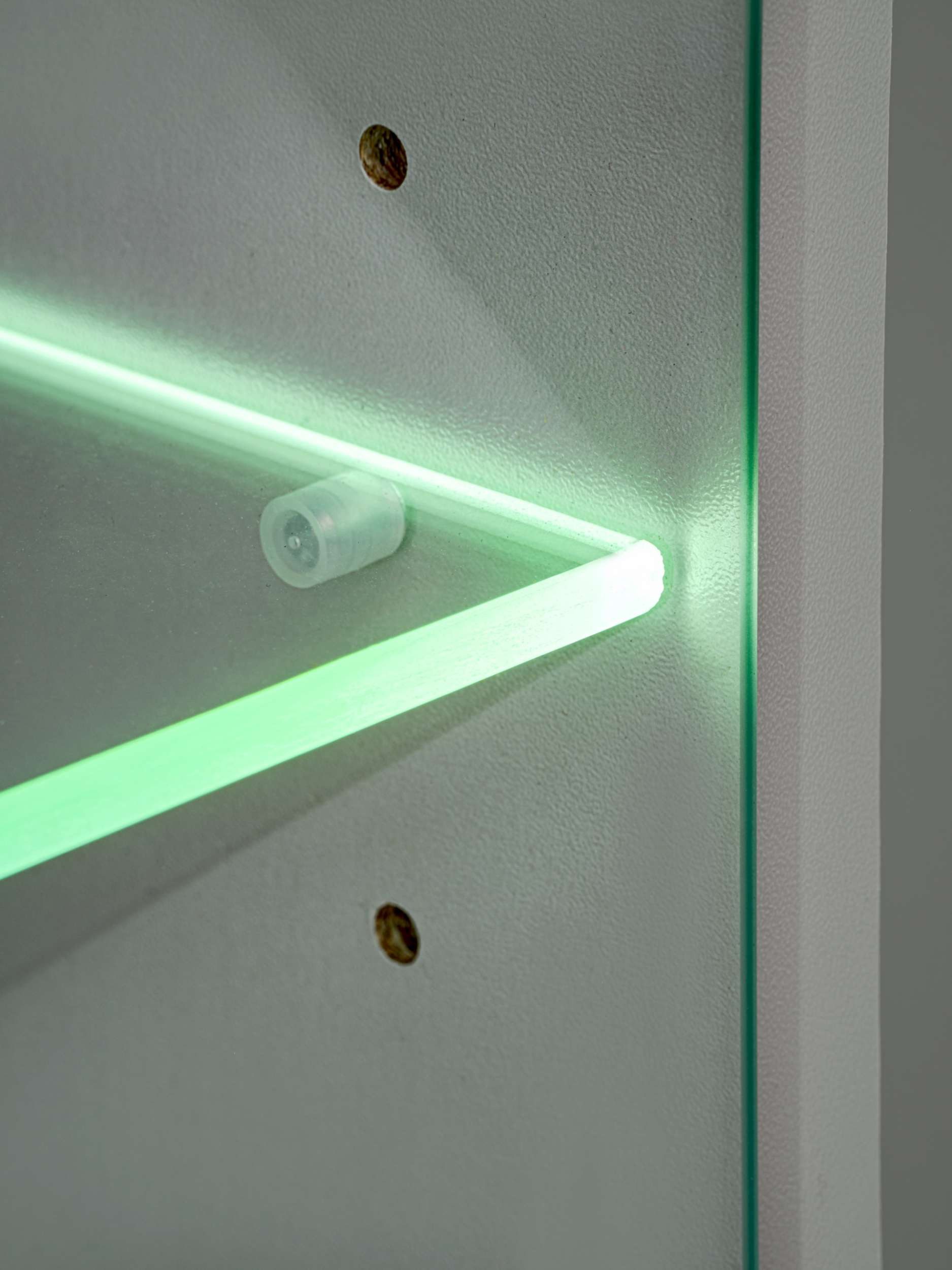 99rooms Wohnwand Vitore, (Wohnzimmer-Set, Wohnmöbel), TV-Lowboard, Vitrine, Paneel mit Lamellen, hängend, LED-Beleuchtung