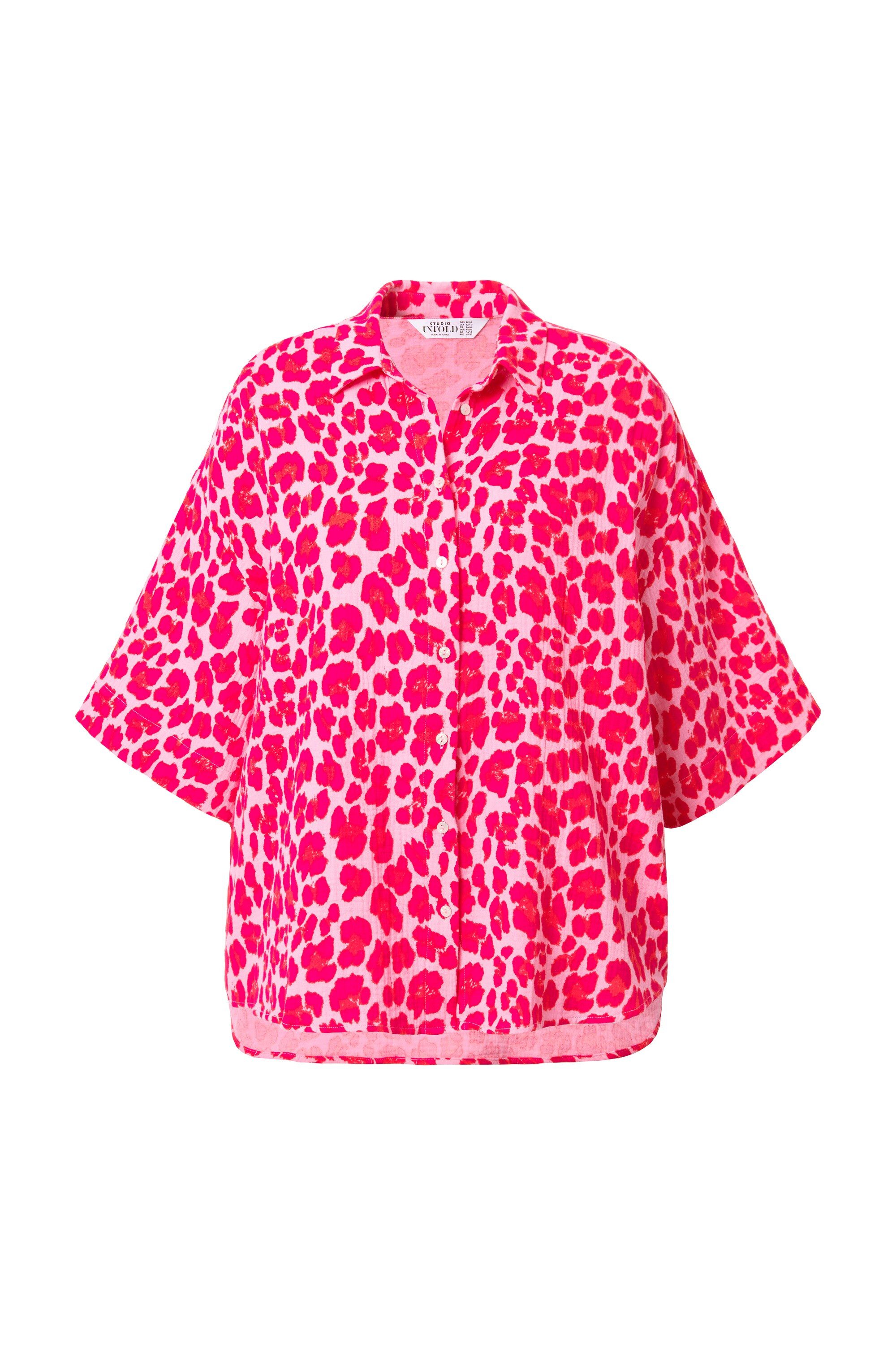 Studio Untold Hemdbluse Musselin-Bluse oversized Color-Leo günstig online kaufen