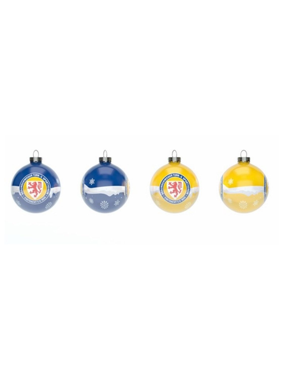 Eintracht Braunschweig Christbaumschmuck Eintracht Braunschweig Weihnachtskugeln 4er-Set