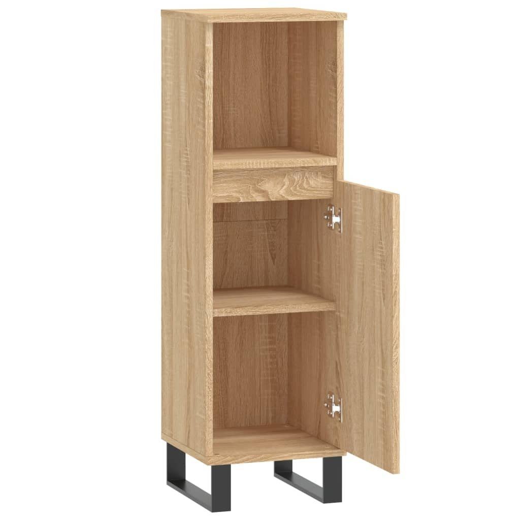 Sonoma cm vidaXL (1-St) Sonoma-Eiche Eiche Badezimmerspiegelschrank Badschrank 30x30x100 Holzwerkstoff