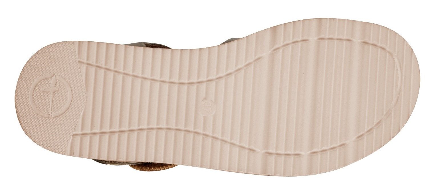 Tamaris Sandalette, Plateau, Sommerschuh, Riemchensandale mit hübscher Zierschnalle