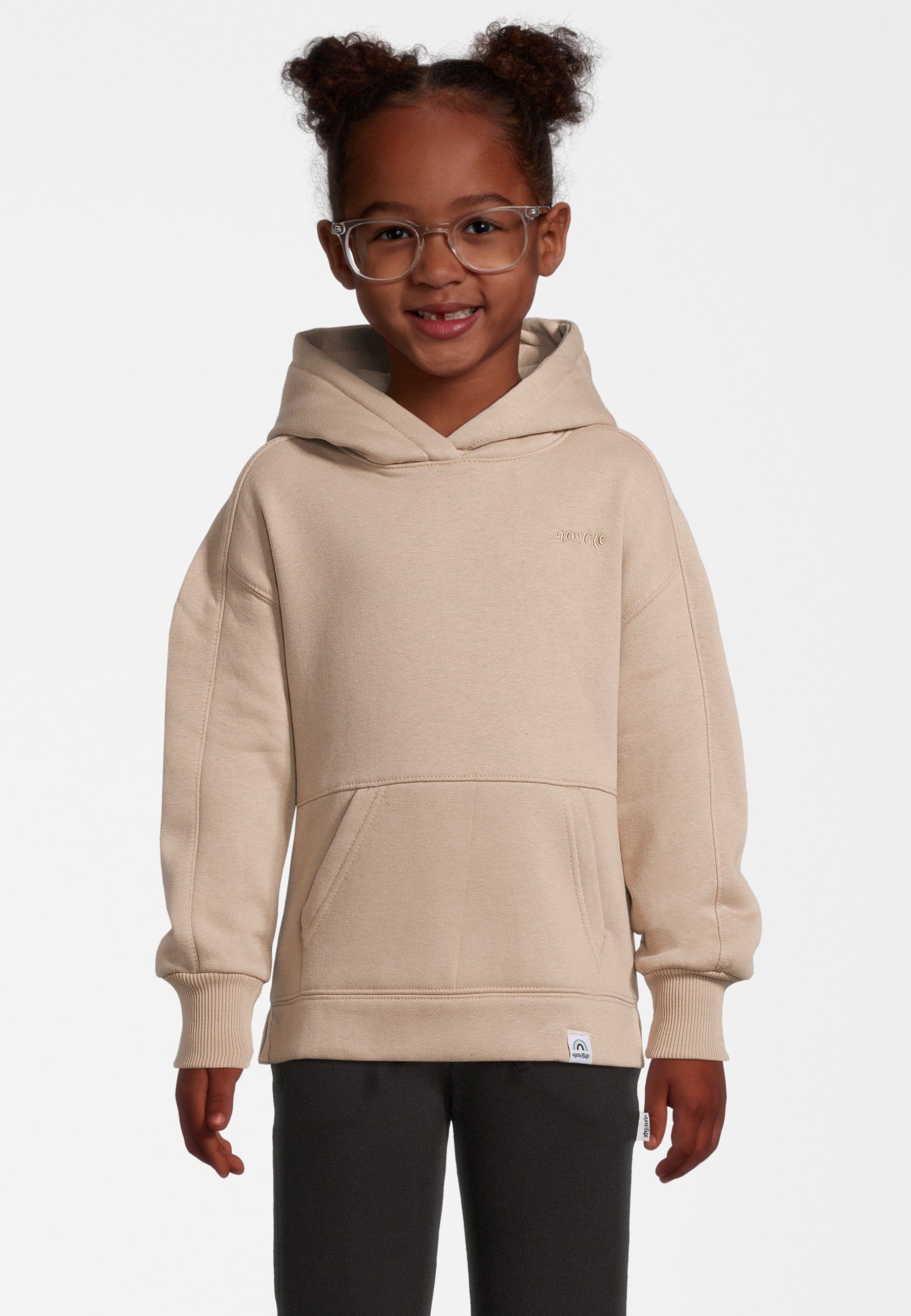 Hoodie Hoodie New Beige Bio-Baumwolle GOTS zertifizierte Kapuze Life