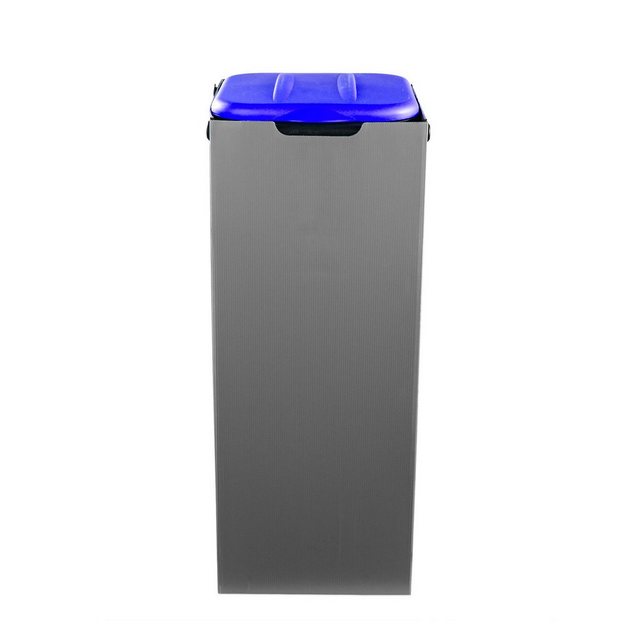 BigDean Müllsackständer „BLAU mit Sichtschutz Müllsackhalter Mülleimer Müllbeutelständer“