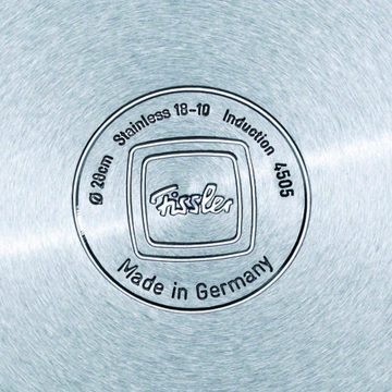 Fissler Topf-Set Viseo, Edelstahl 18/10 (9-tlg., je 1 Kochtopf 16/20/24 cm, 1 Stielkasserolle 16 cm, 1 Bratentopf 20 cm), Made in Germany,Induktionsgeeignet