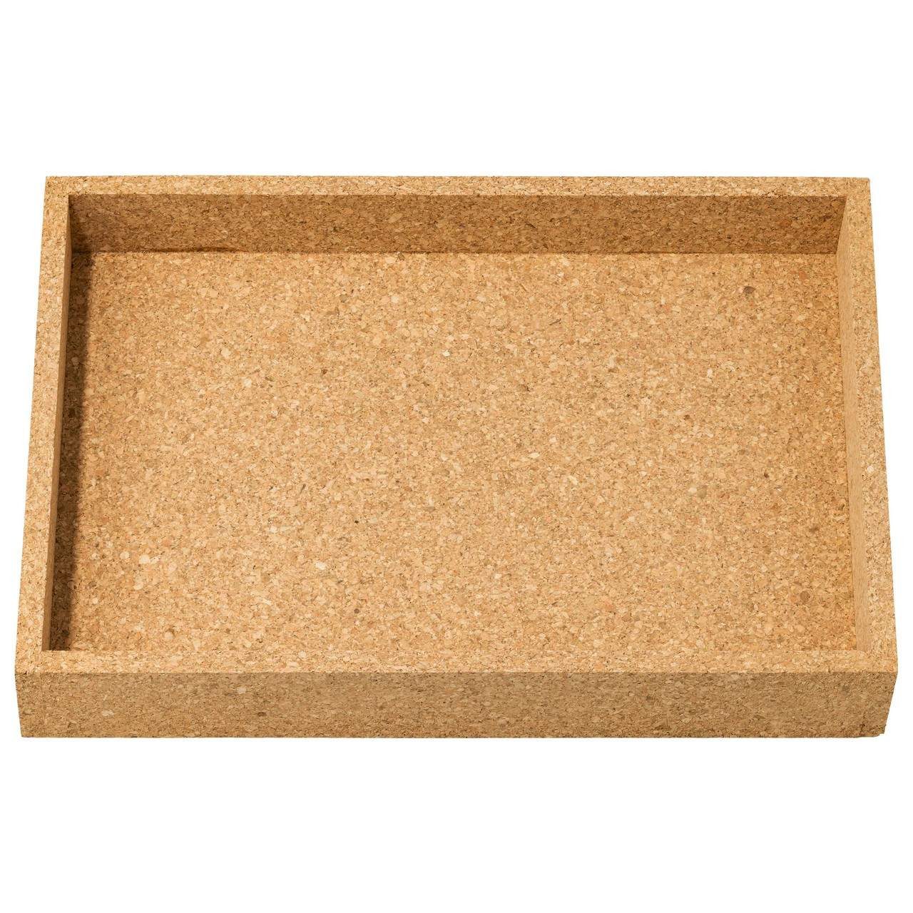 Kork-Deko.de Dekotablett Rechteckiges Tablett aus Presskork zum Servieren & Dekorieren