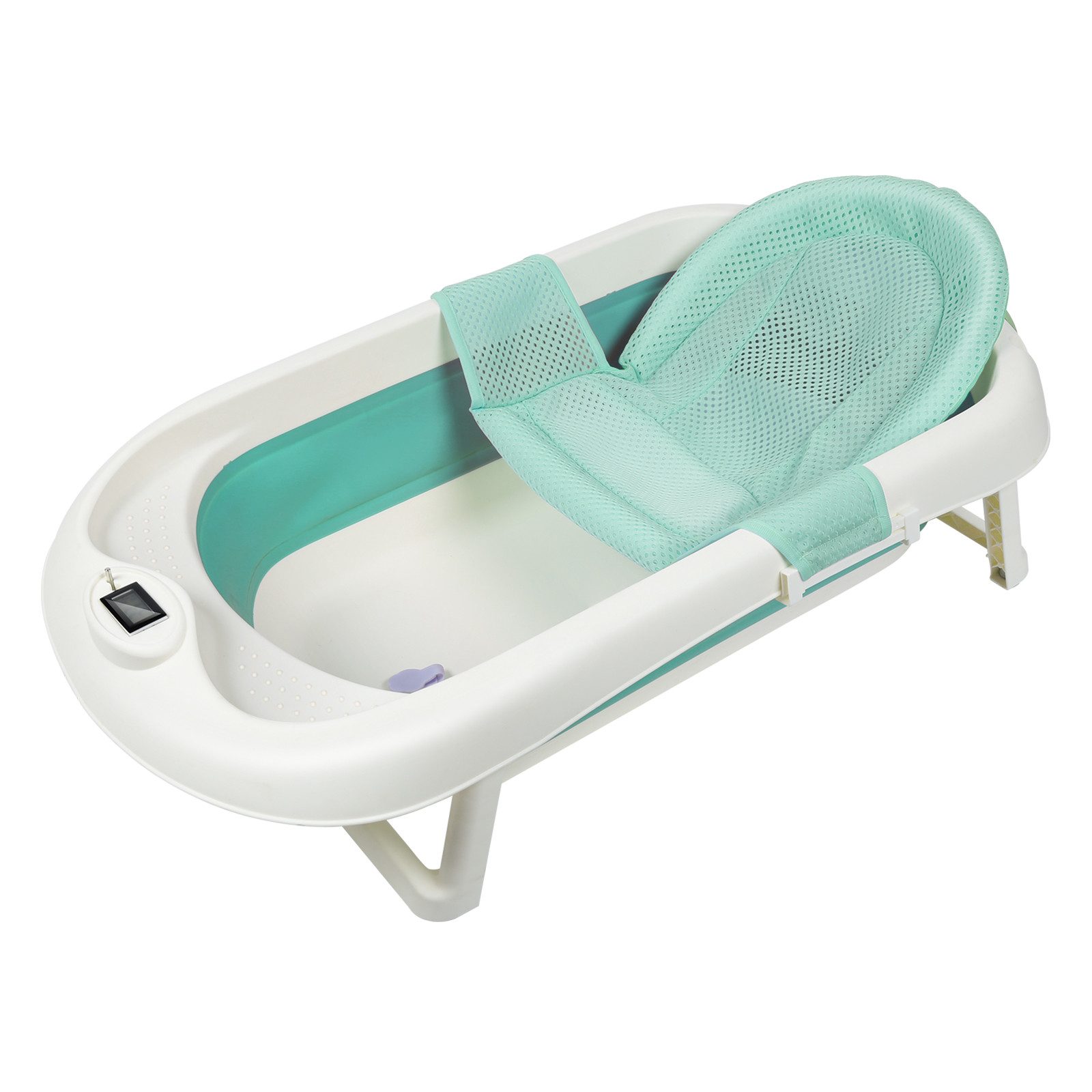 Babybadewanne Baby Badewanne mit Standfüßen Faltbare Wanne Babywanne Reisebadewanne