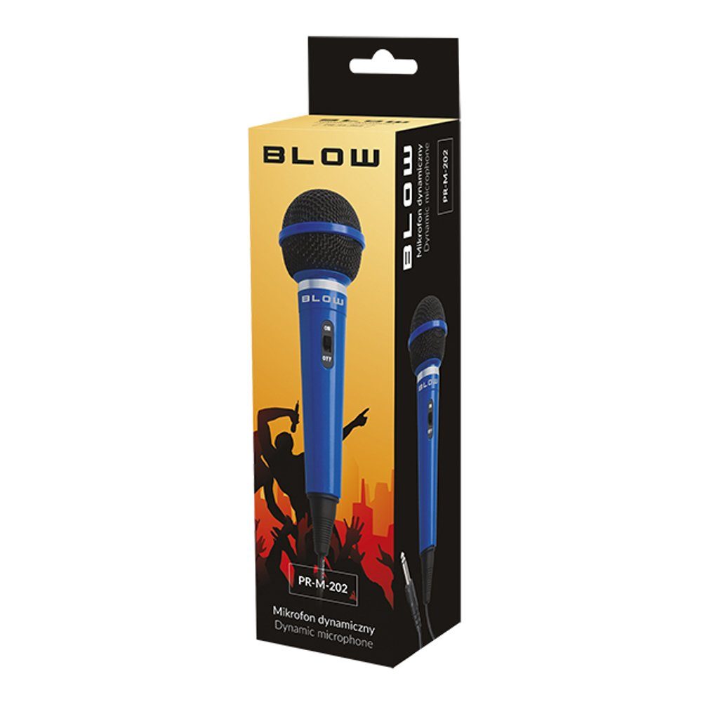 BLOW Mikrofon PR-M-202 (1-tlg), Dynamisch; Anschluss: 6,3 mm