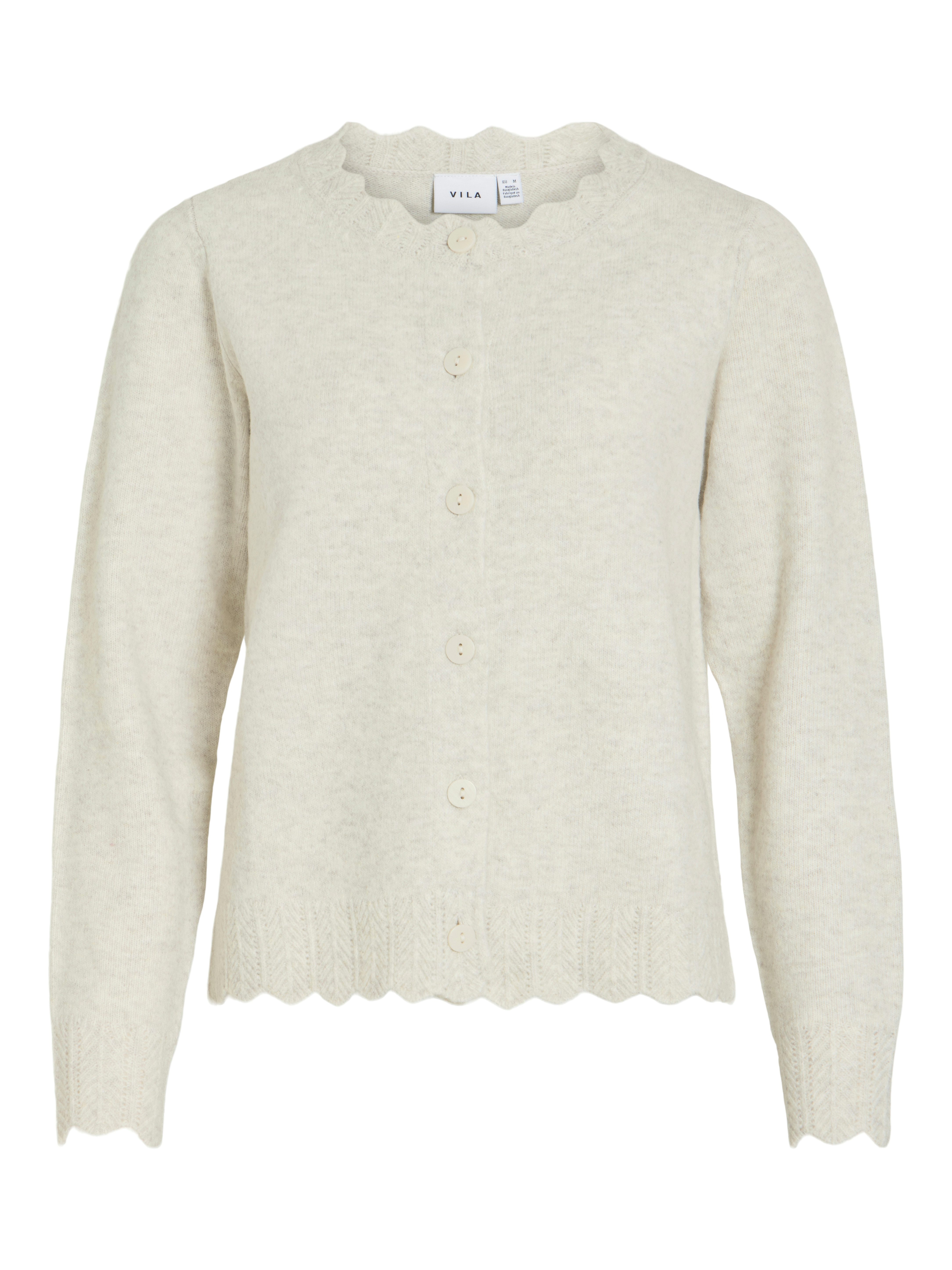 Vila Strickjacke VINIKOLINA L/S O-NECK KNIT CARDIGAN-NOOS Materialmix, Stretch, regular fit