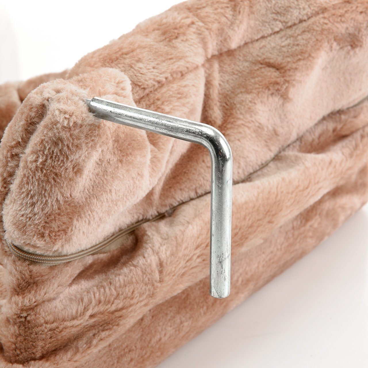 Canadian Cat Company Katzen-Hängematte Kuschelbett deluxe für Heizkörper, mit verstellbaren Bügeln, beige, 48 x 30 x 36 cm