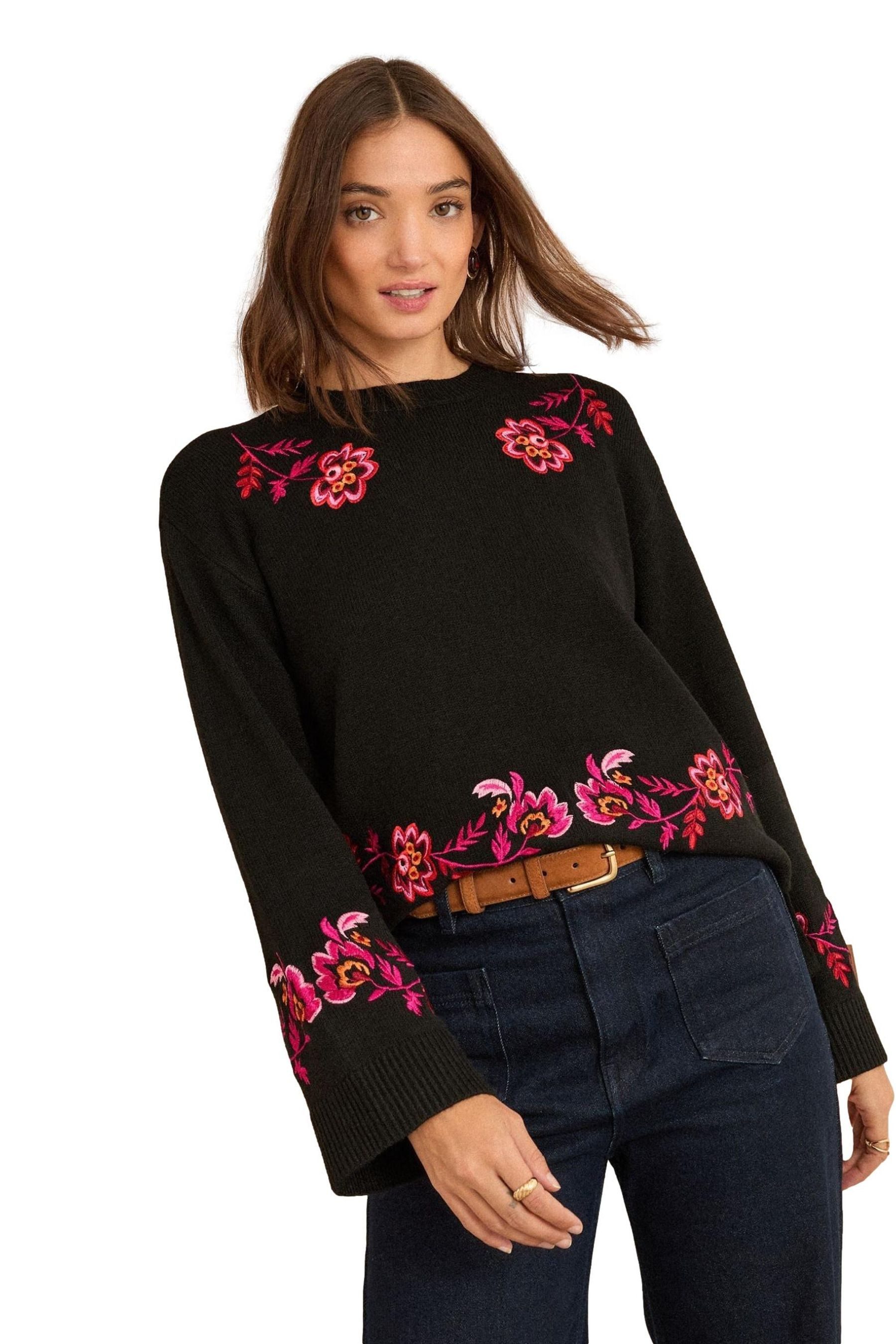 Strickpullover Love & Roses Pullover mit weiten Ärmeln