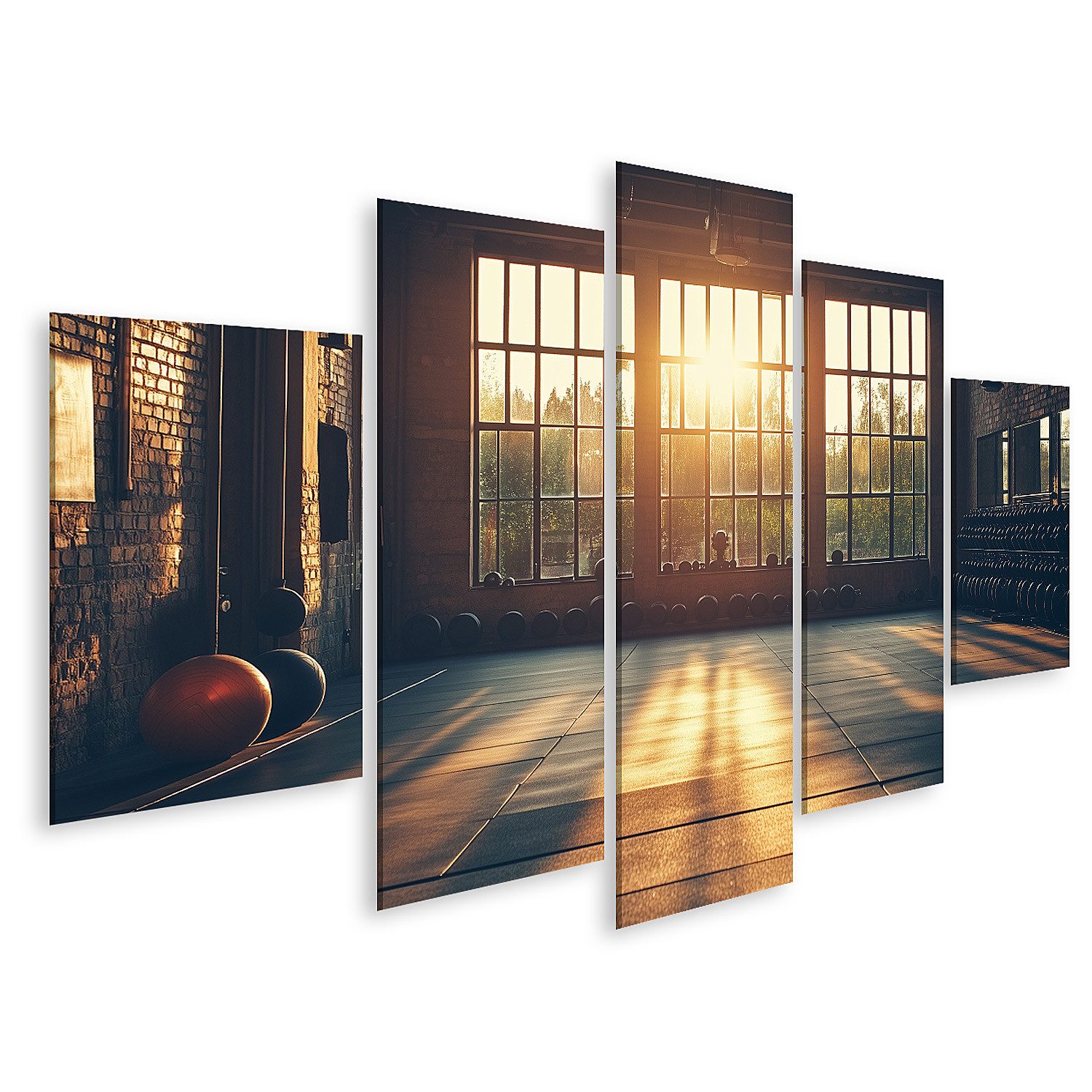 islandburner Leinwandbild Bild eines modernen Fitnessstudios_new