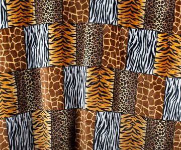 Wohndecke Tiermotiv Afrika flauschig weiche Kuscheldecke, Trendyshop365, 150x200 cm, Felloptik Tiger Leopard Zebra