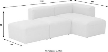 Max Winzer® Ecksofa Lena, Spar-Set 3 Teile, Sofa-Set 03 aus 3 Sitz-Elementen, individuell kombinierbar