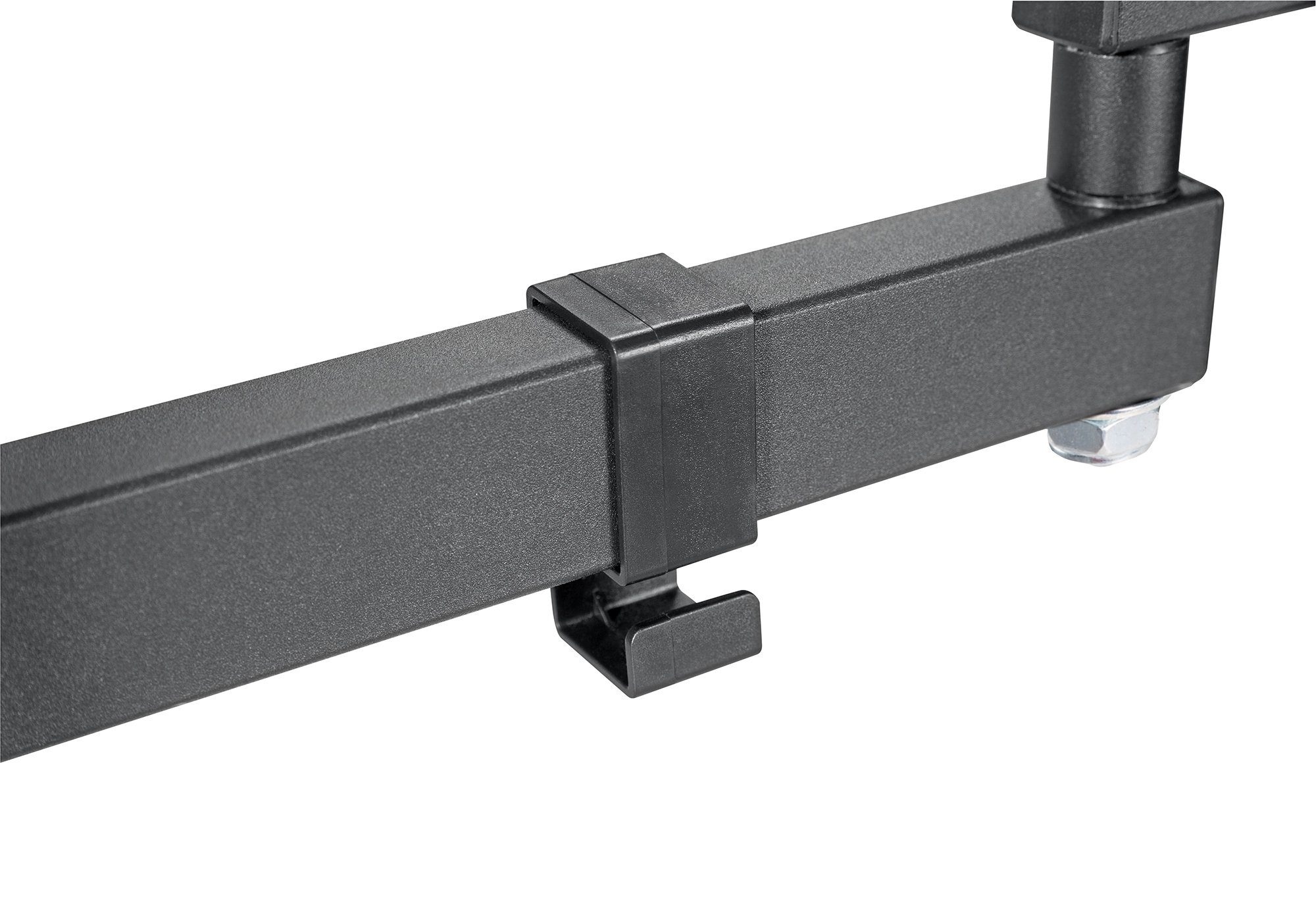 Schwaiger TV-Wandhalterung LWH33040, (bis 55 Zoll, neigbar, schwenkbar, bis 30kg, bis 400x400mm, integrierte Kabelführung, schwarz) – Bild 4 von 5