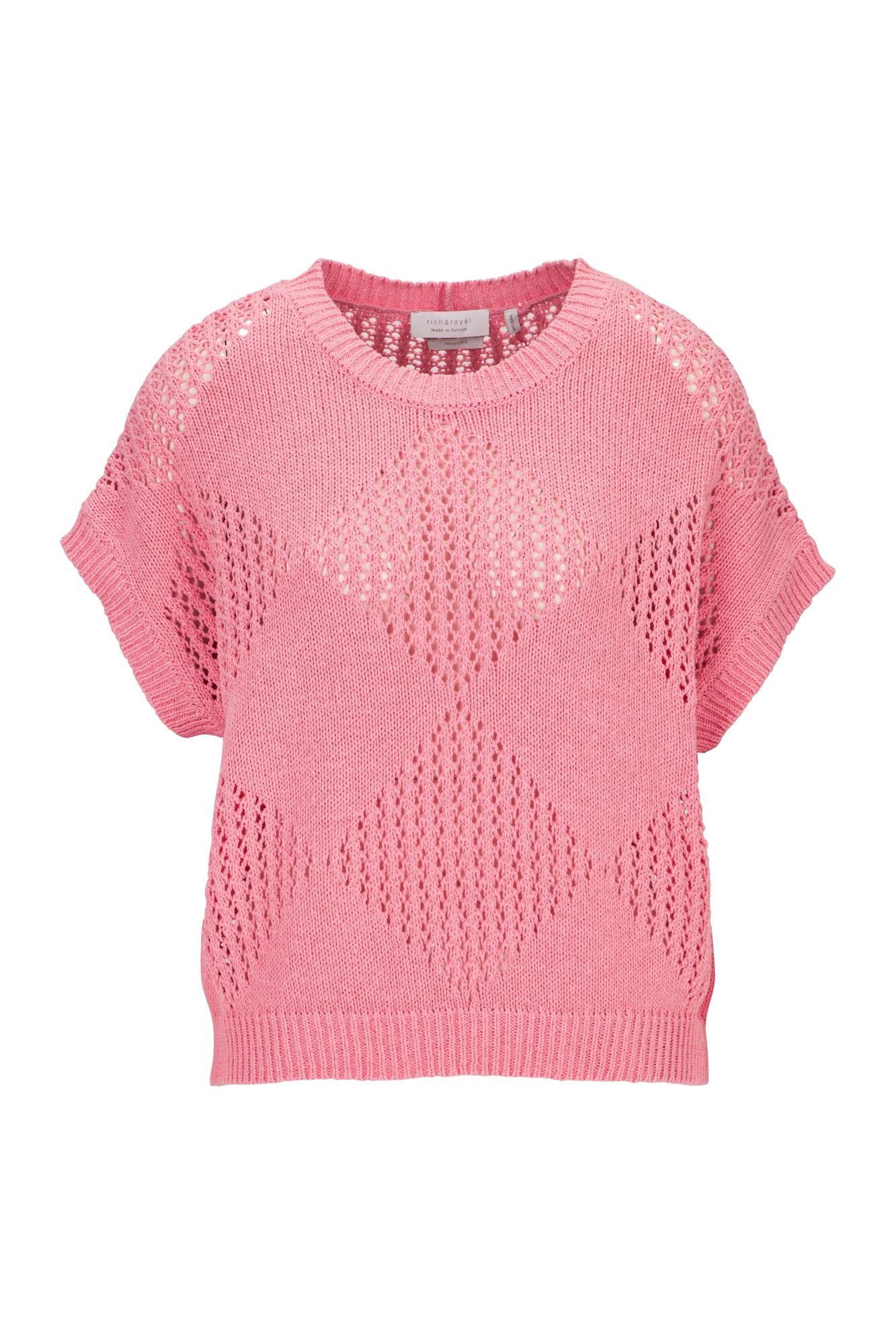 RICHROYAL Strickpullover Crew neck short sleeves GRS günstig online kaufen