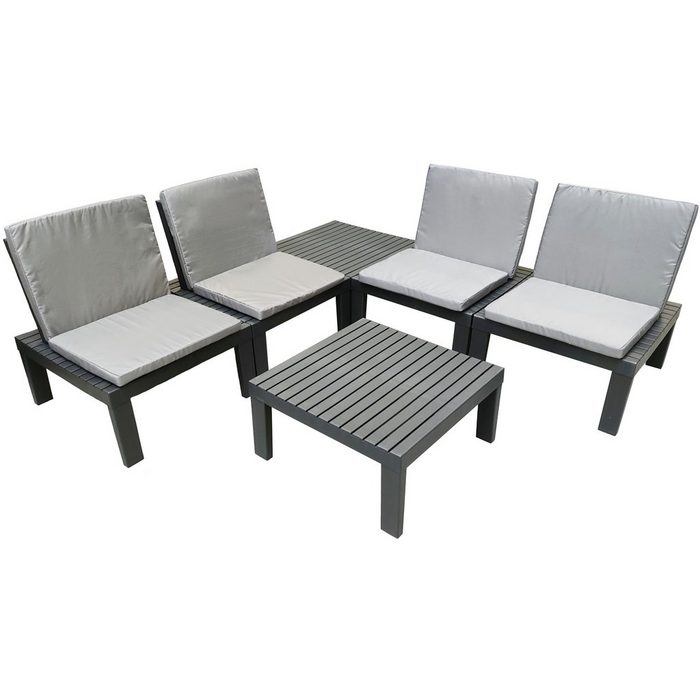 Progarden Gartenlounge-Set 2x0270 4 Sitzplätze individuell stellbar Stecksystem