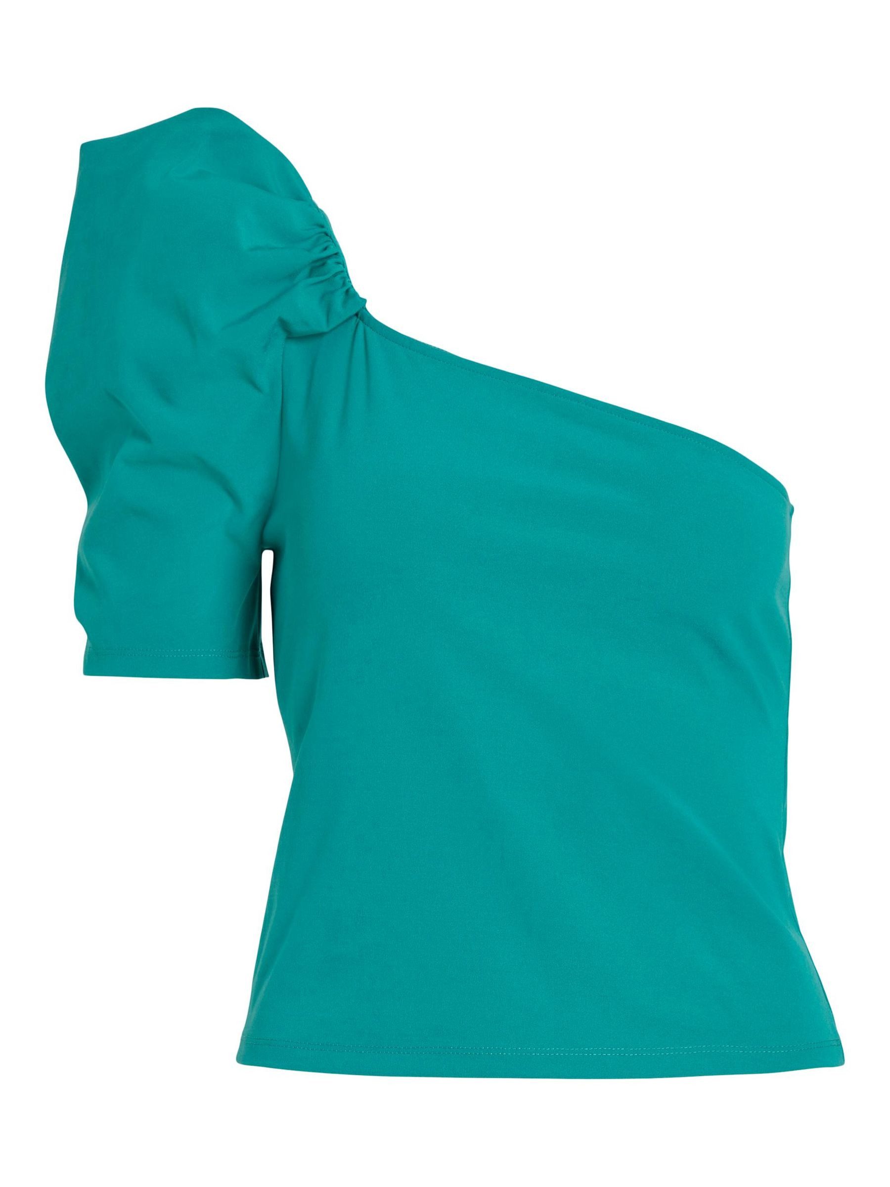 Vila Blusenshirt Elegantes mit Ein-Schulter Ausschnitt und Ballon Ärmeln VI günstig online kaufen