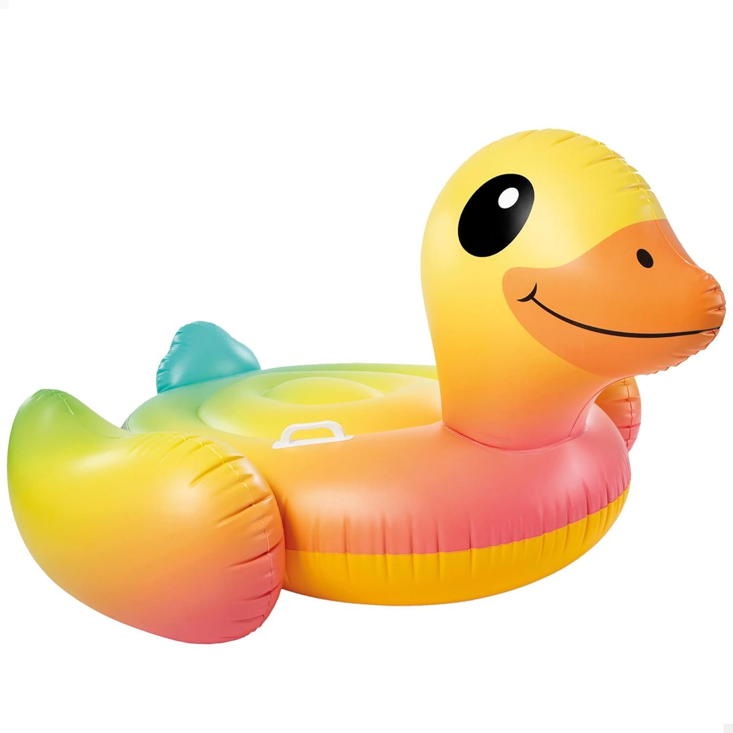 Intex Badespielzeug Intex 57556NP Aufblasbares Reittier Baby Duck XXL Ente, 147x147x81 cm, XXL Schwimmtier für Kinder