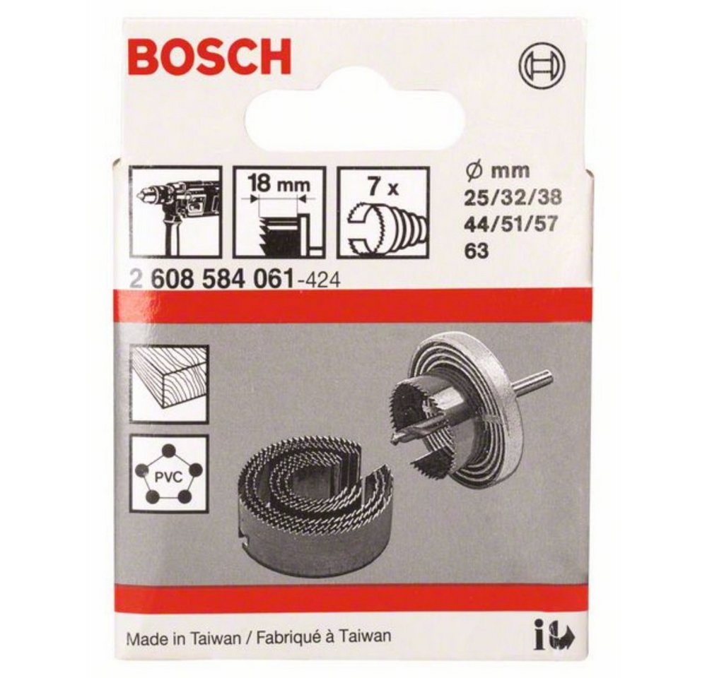 Thumbnail - BOSCH Lochsäge 2608584061 - Sägekranz 7-teilig - grau