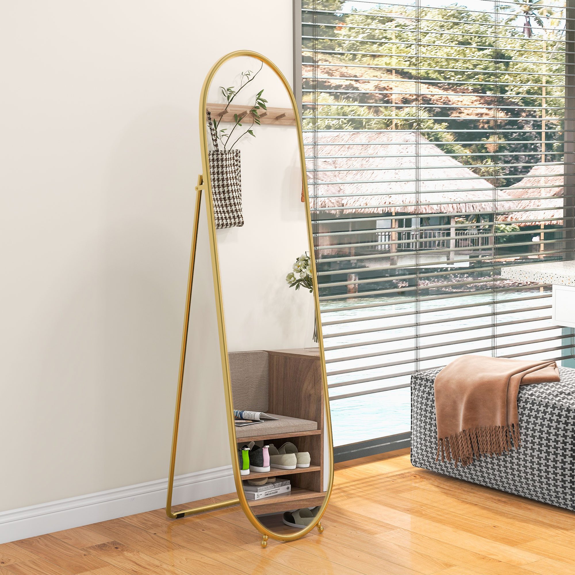 HOMCOM Standspiegel 40 x 160cm Spiegel günstig online kaufen