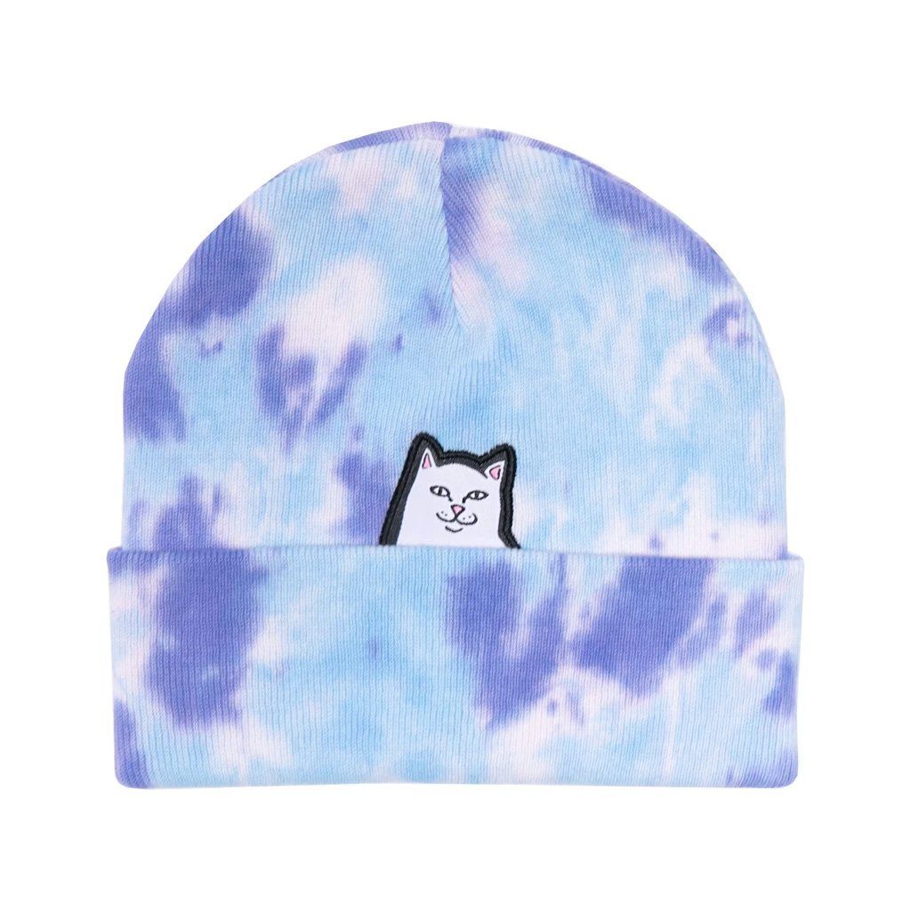 RIPNDIP Beanie Lord Nermal Tie Dye - periwinkle