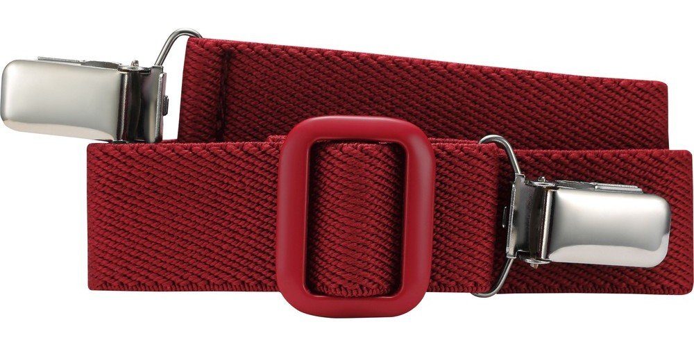 Clip Playshoes Elastik-Gürtel Rot Lederhandschuhe uni