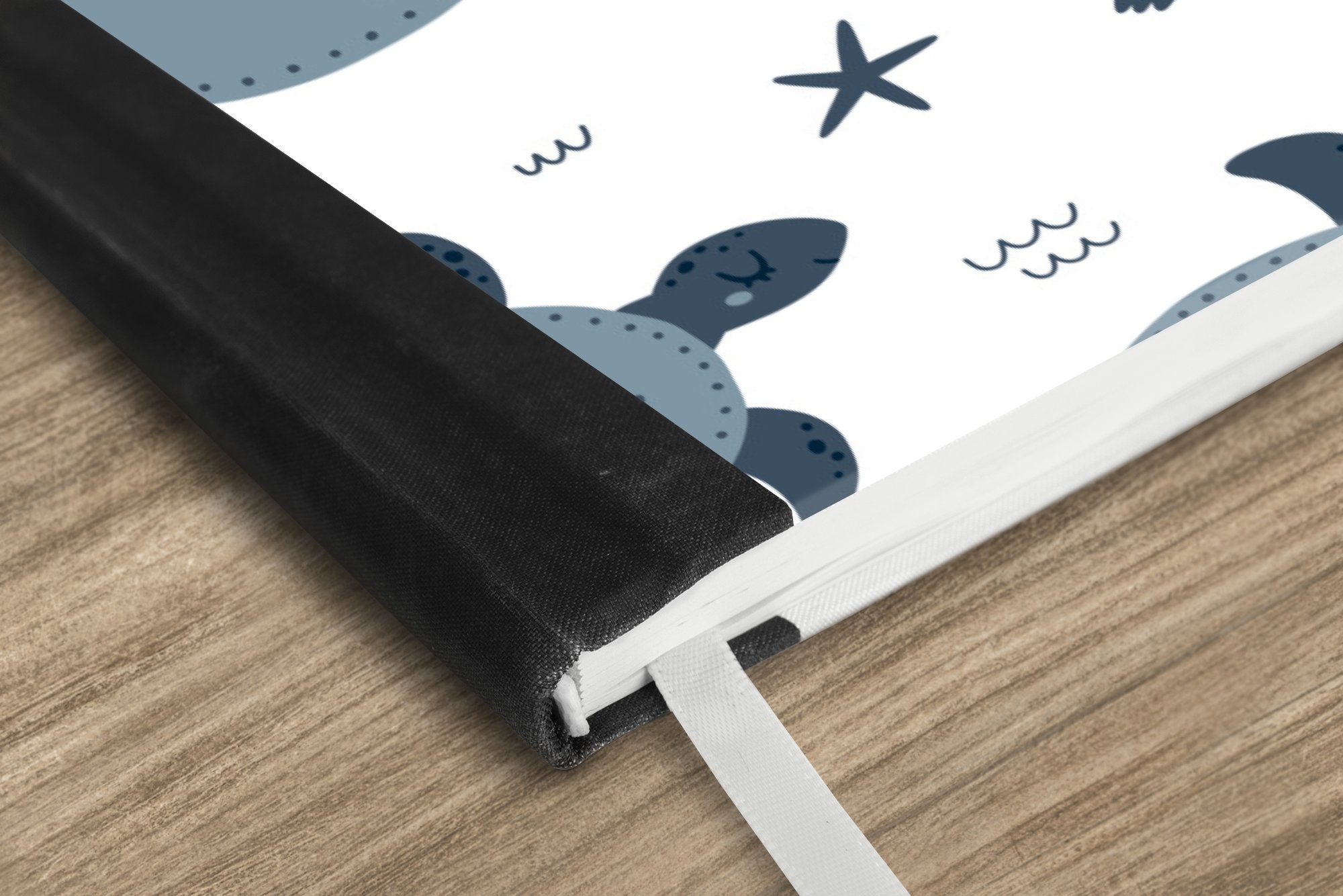 Thumbnail - MuchoWow Notizbuch Muster - Schildkröte - Schwimmen, Notebook, Notizblock a5, Tagebuch, Journal Liniert