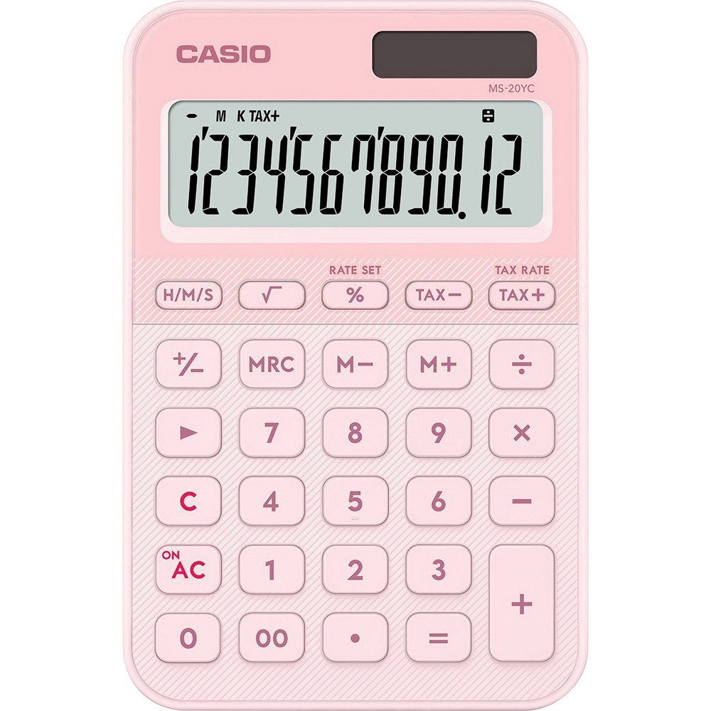 CASIO Taschenrechner Casio Tischrechner Hellrosa (B x H x T) 101 x 18 x 154.5 mm