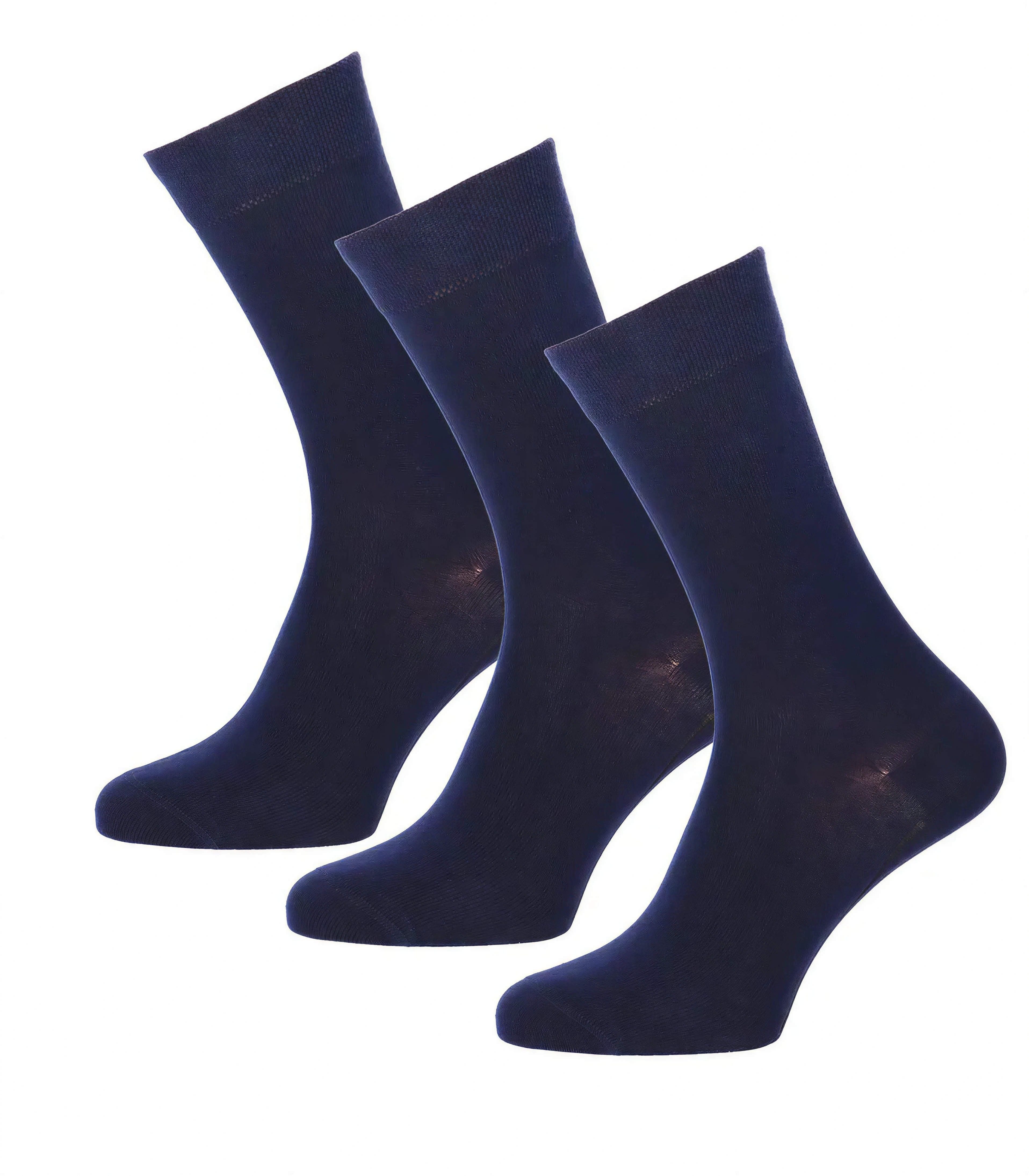 Wilox Basicsocken Baumwolle Socken mit Softbund 3er Pack (3-Paar, 3er-Pack) aus hautfreundlicher Baumwolle