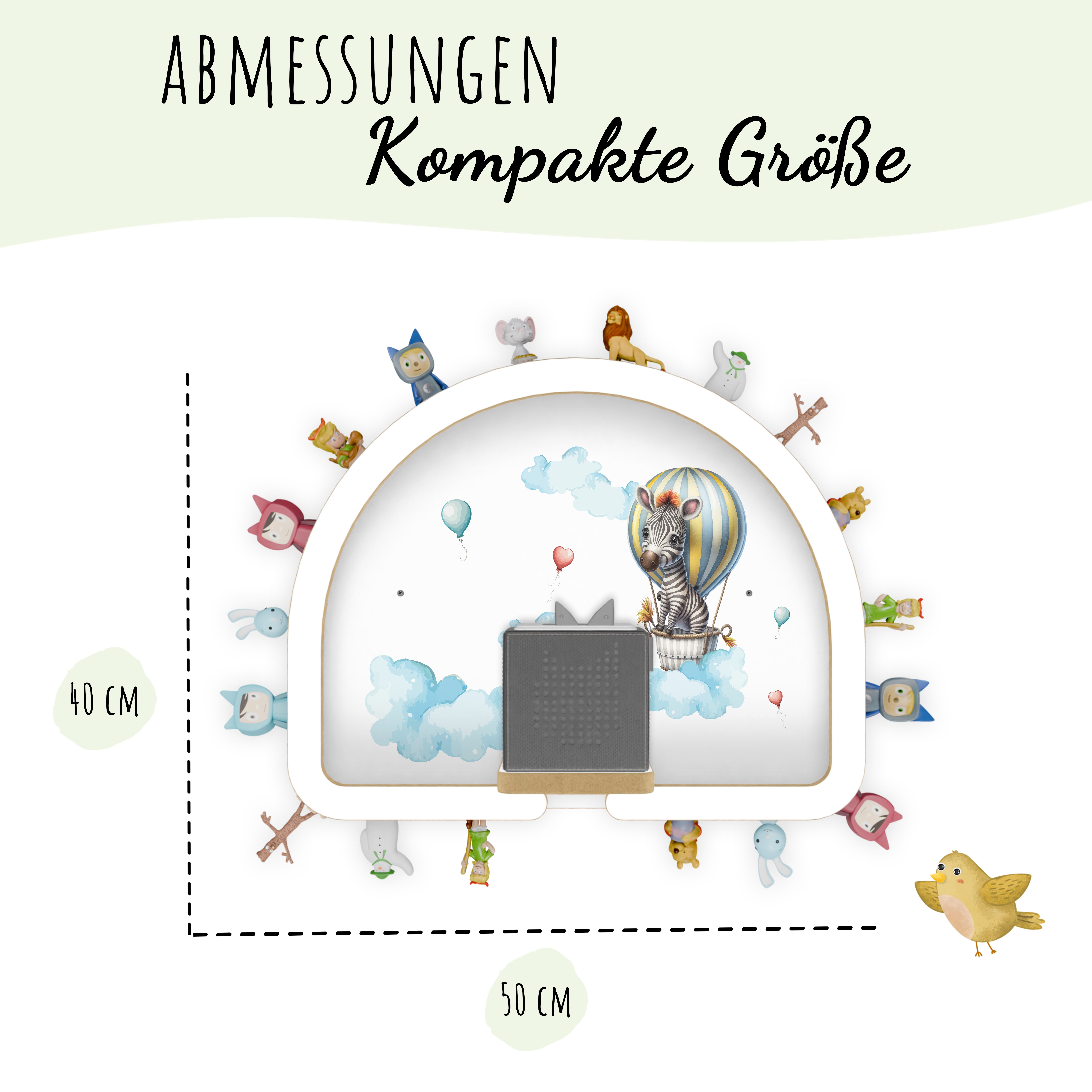 Holzura Kinderregal Tonie Regal Regenbogen mit günstig online kaufen
