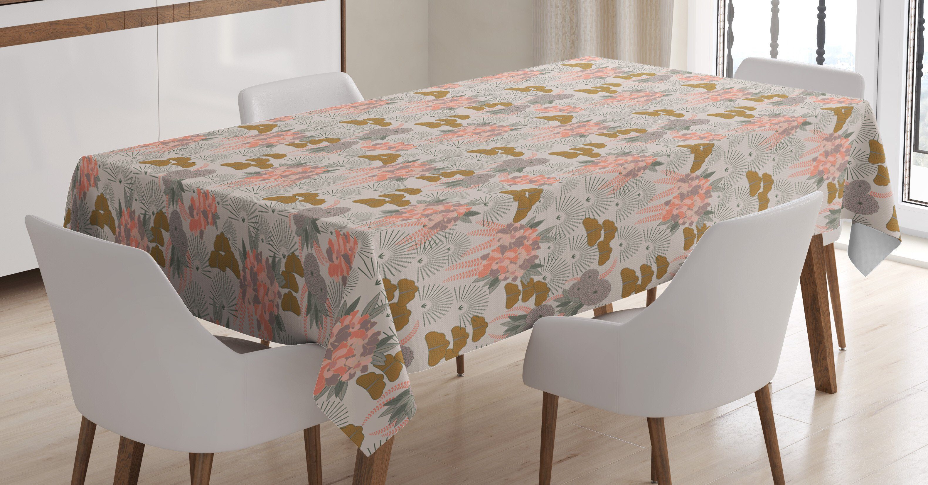Tischdecke Für geeignet Farben, Bereich Klare Waschbar Blumenweinlese Blumen Farbfest den Außen Szene Aster Abakuhaus