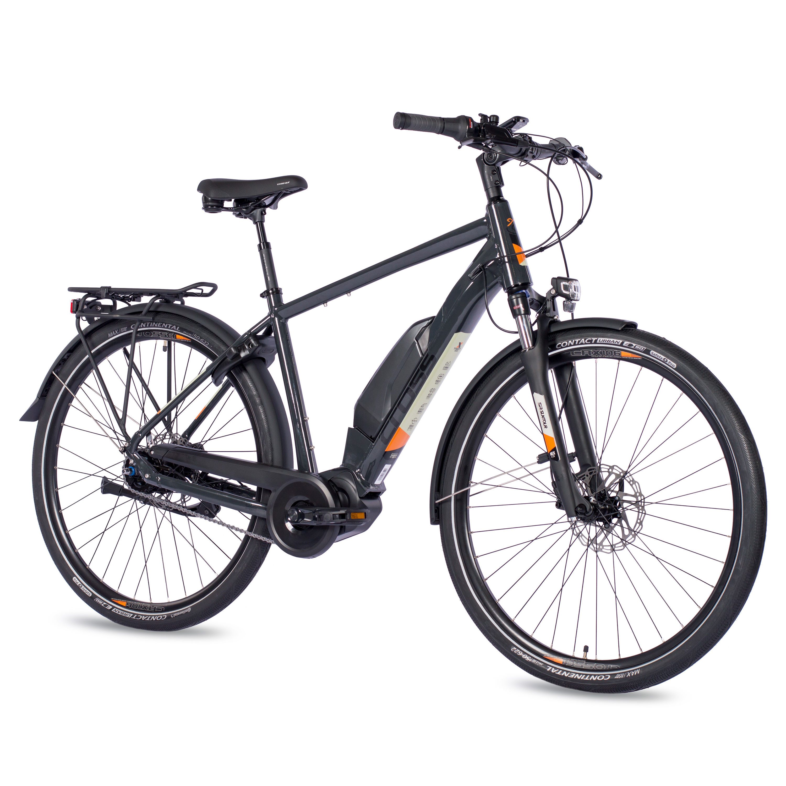 Airtracks E-Bike Cityrad 28 Zoll E-Bike Herren City Fahrrad X-Tron SR2 SHIMANO STеPS E5000 418W, 5 Gang, Nabenschaltung, Mittelmotor, 418 Wh, 5 GANG Shimano NEXUS INTER - 50cm 55cm 60cm