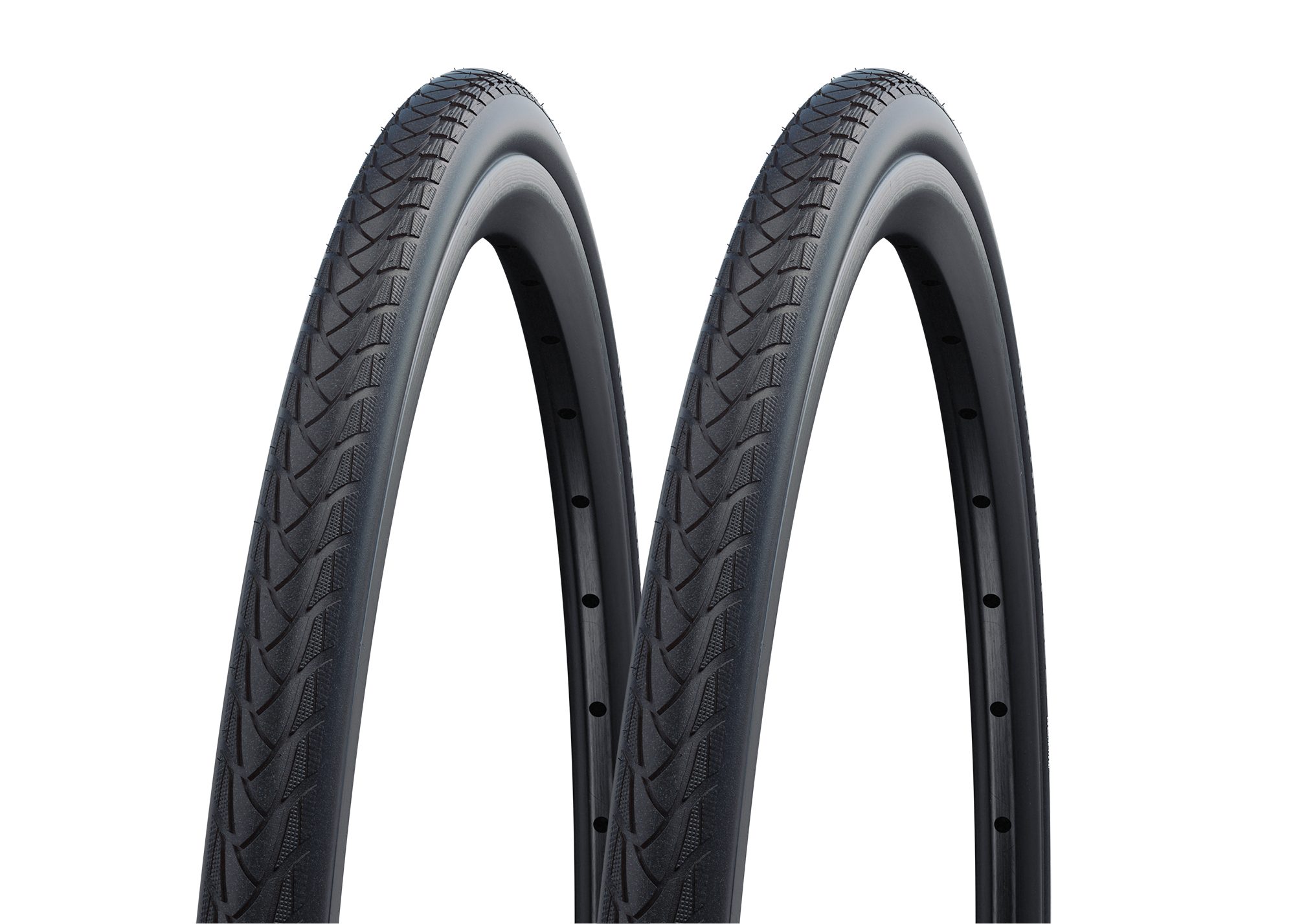 Schwalbe Fahrradreifen 2x Schwalbe Marathon Plus 37-540 Rollstuhlreifen SmartGuard 24x1 3/8, (2-tlg)