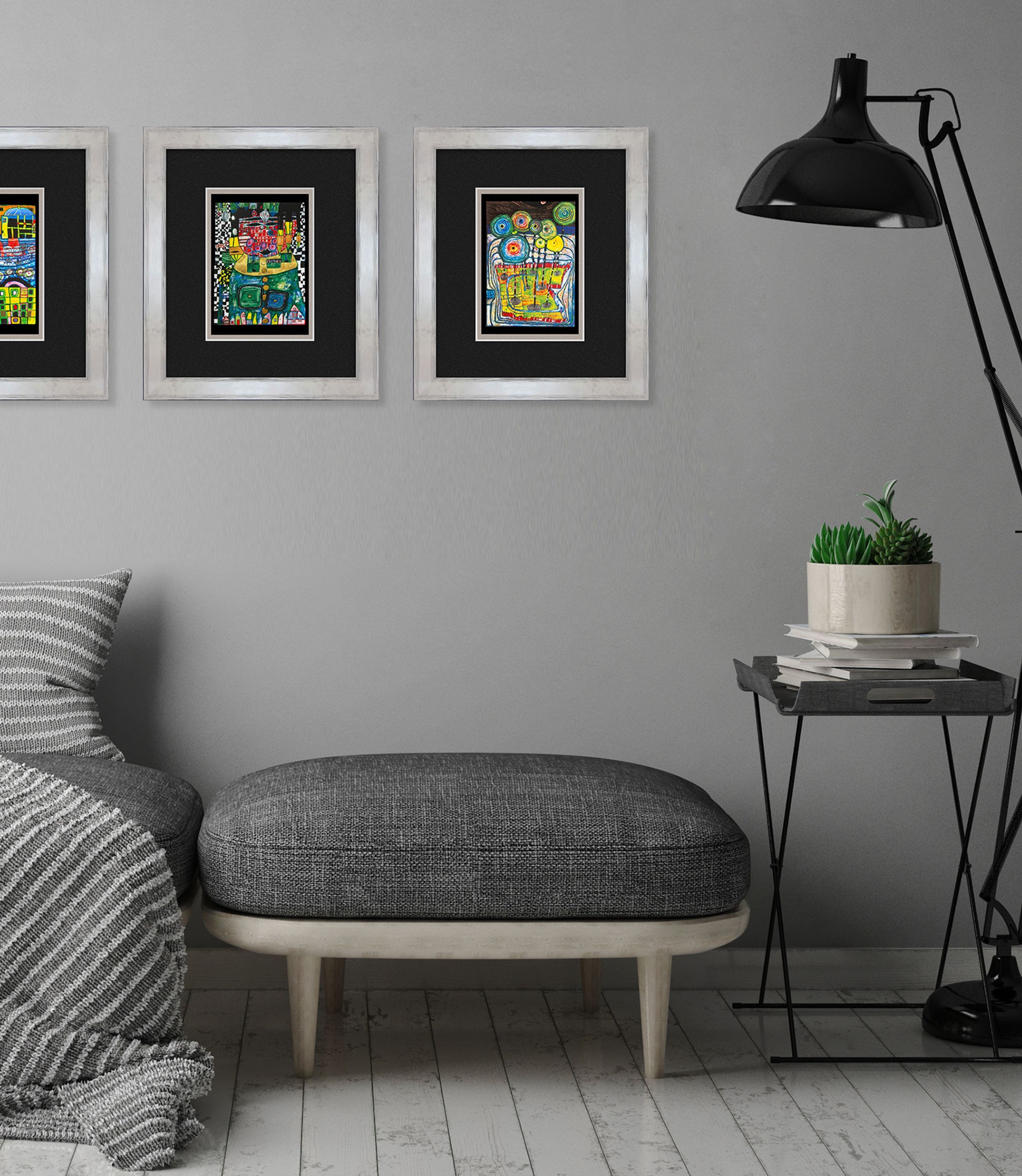 artissimo Bild mit Rahmen Hundertwasser / günstig online kaufen