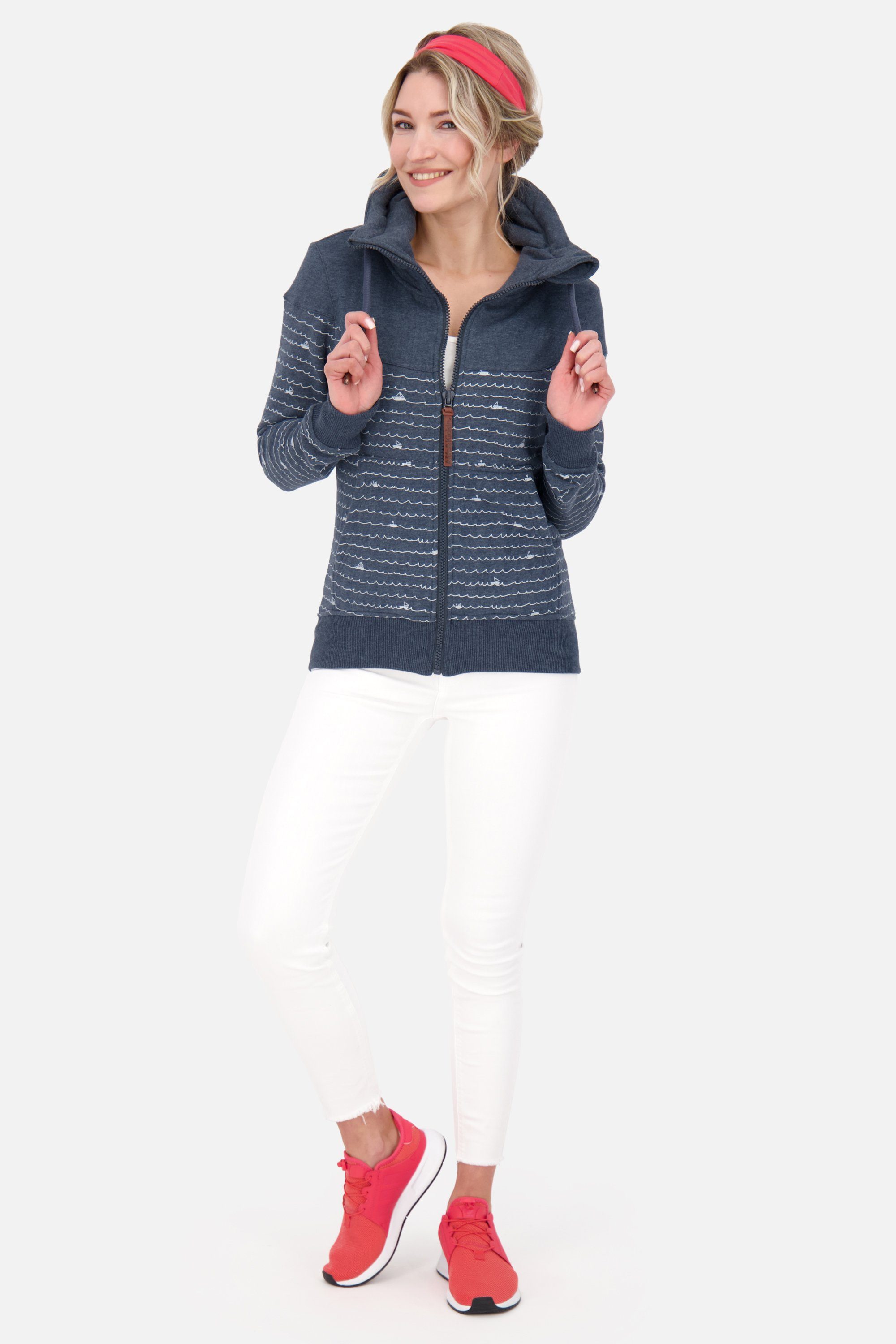 Kickin Damen B melange marine & Sweatjacke Sweatjacket Sweatjacke, ValenaAK Alife Jacke