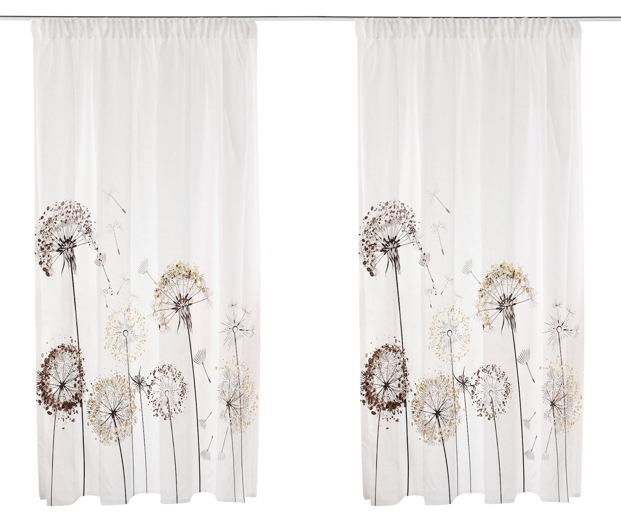 OTTO home Gardine Nannette (1 St), Multifunktionsband, halbtransparent, Polyester, halbtransparent, gemustert, pflegeleicht, verschiedene Größen