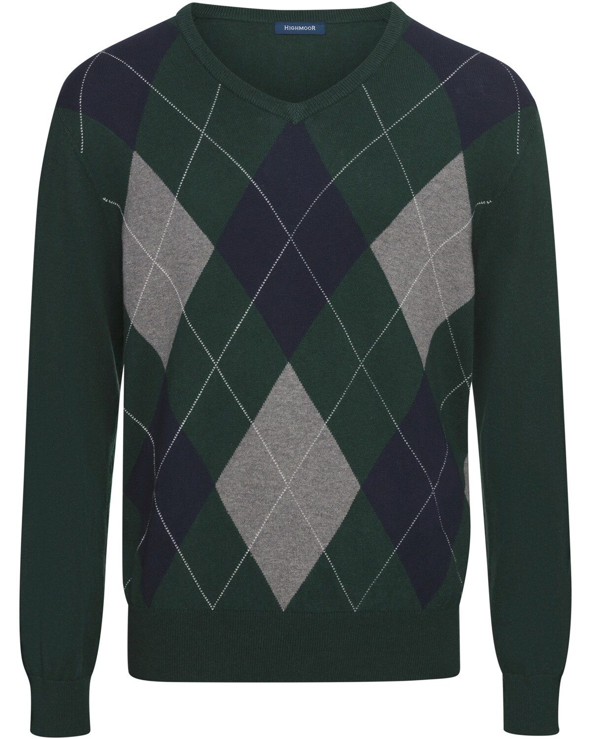 Highmoor Strickpullover Argyle-Pullover günstig online kaufen