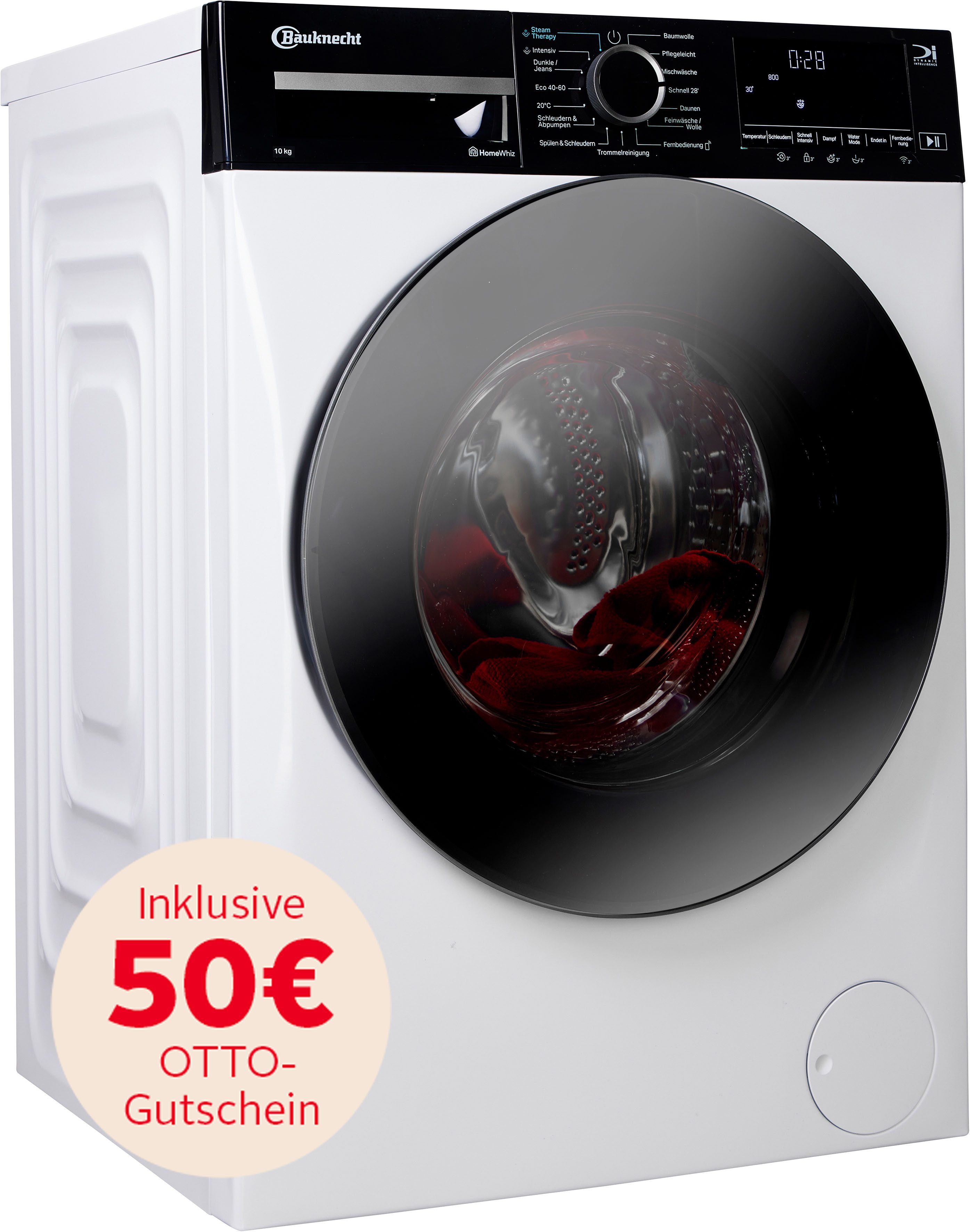 BAUKNECHT Waschmaschine B WM Smart Eco 10A, 10 kg, 1400 U/min, 4 Jahre Garantie, inklusive 50€ OTTO-Gutschein