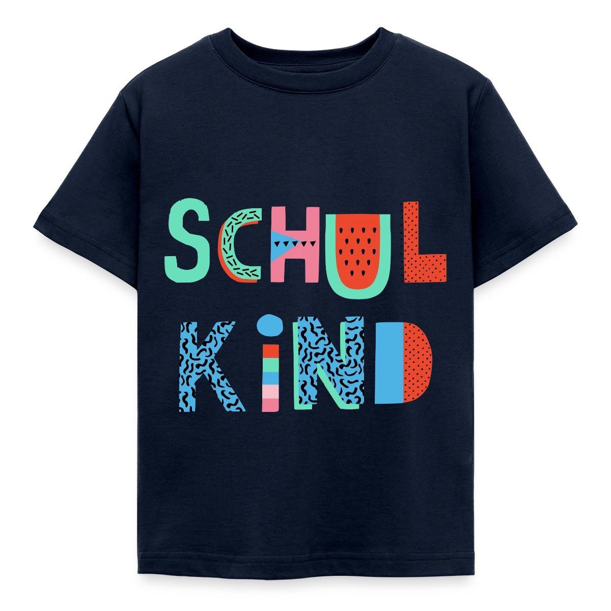 T-Shirt Schulkind Bunte Buchstaben Einschulung Schulstart Kinder T-Shirt