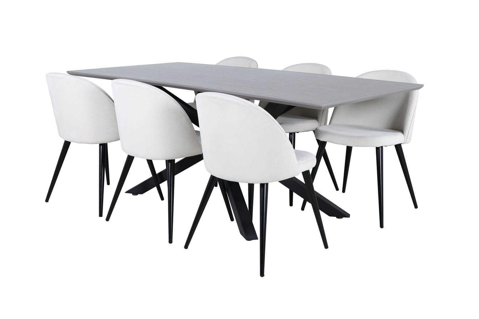 ebuy24 Essgruppe PiazzaGRBL Essgruppe Esstisch grau günstig online kaufen