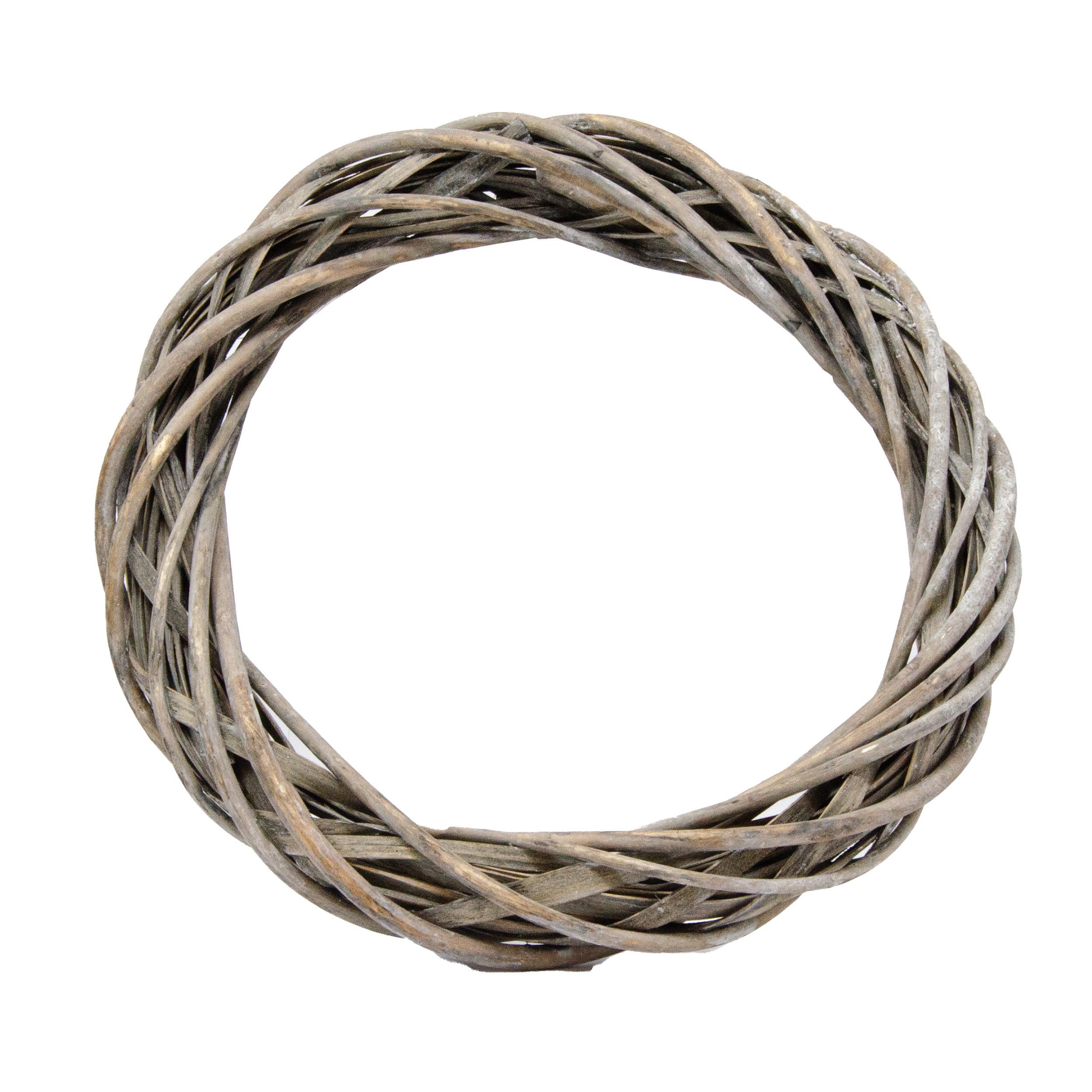 Goldbach Dekokranz Weidenkranz Ø 25 cm x H 4 cm grau zum Dekorieren